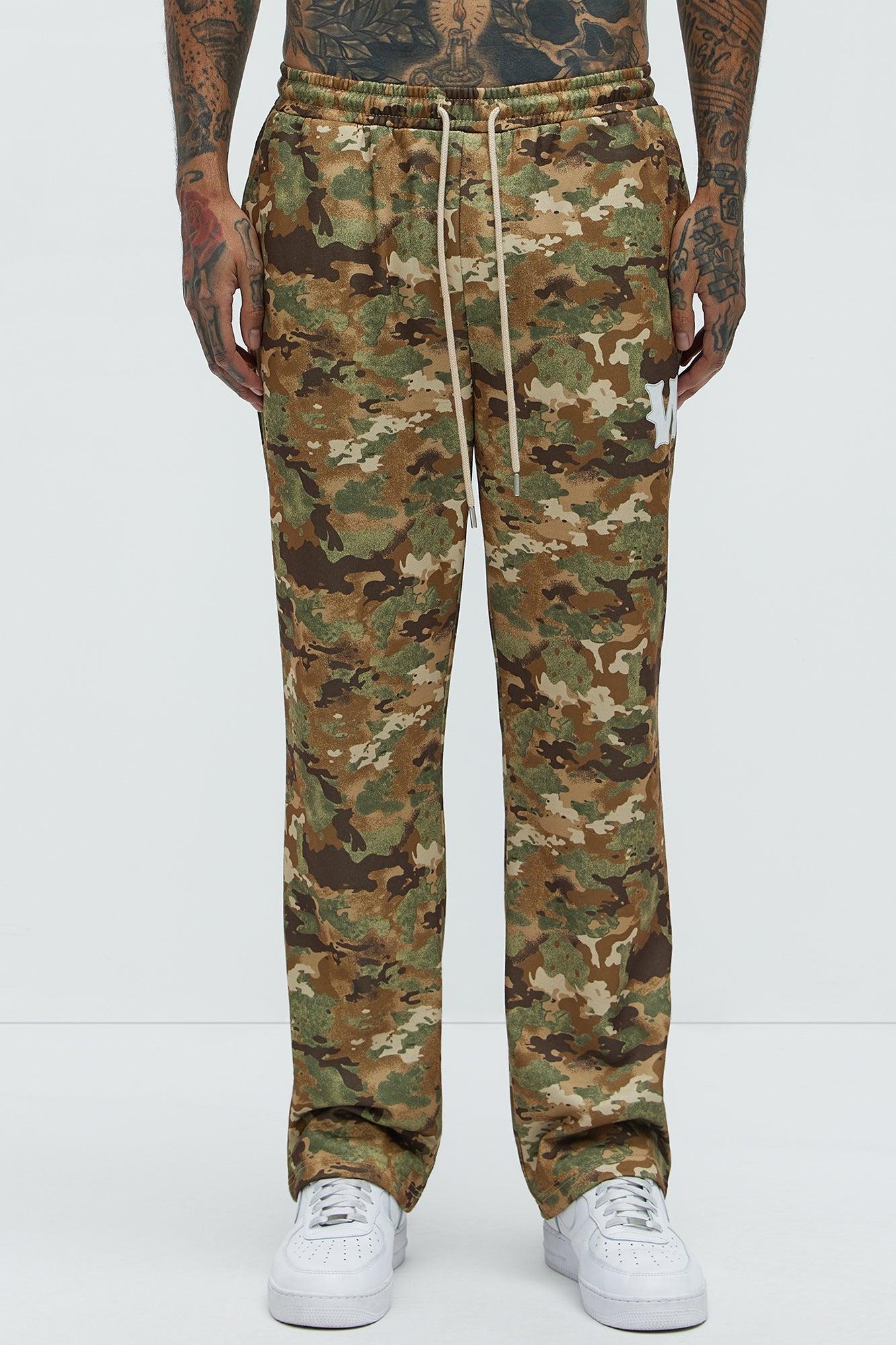 Wolves Straight Camo Sweatpants - Camouflage Product Image