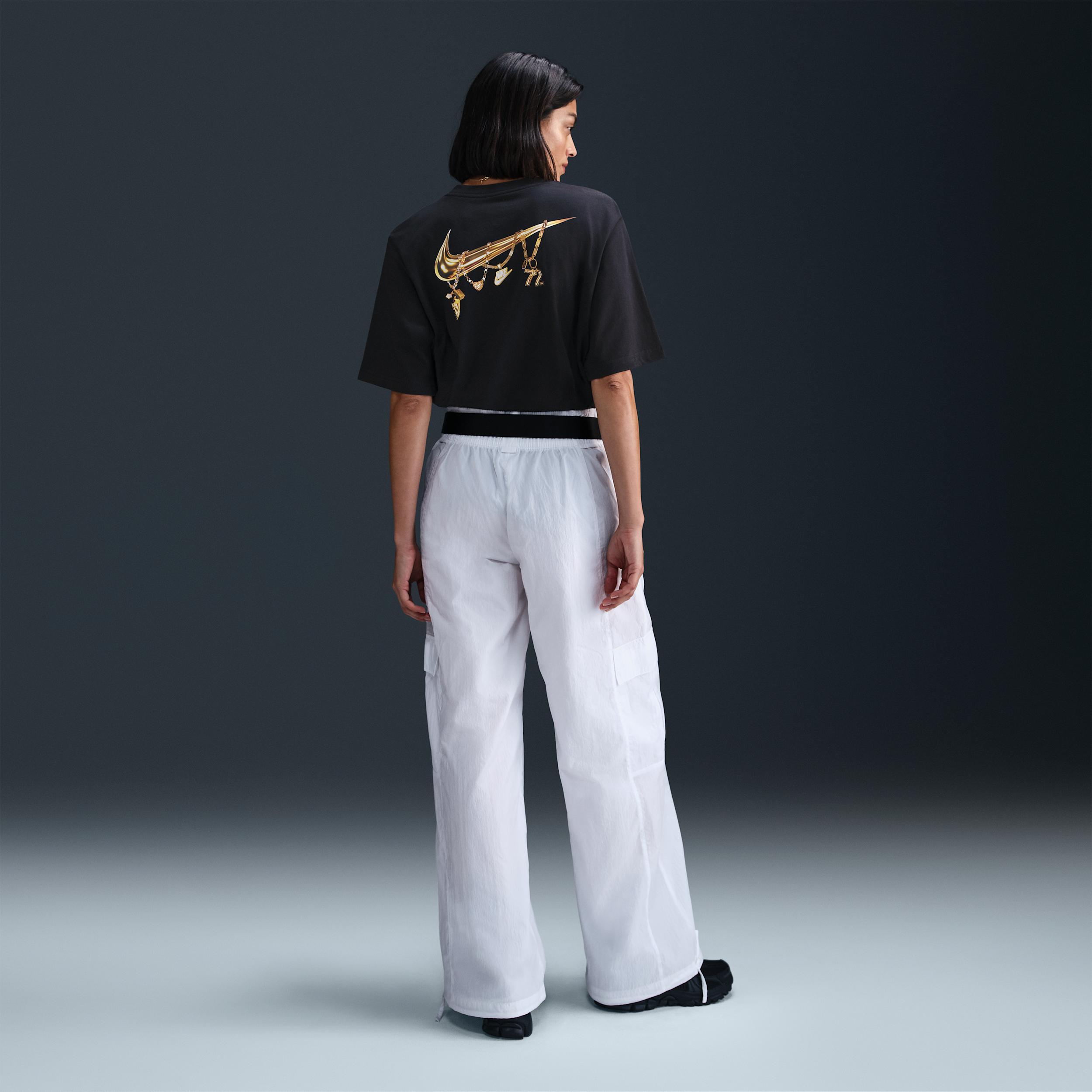 Womens Nike Sportswear Loose Short-Sleeve Graphic T-Shirt | IF1180-010 Product Image