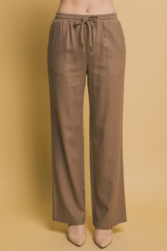 WARMER WEATHER LINEN BEACH PANTS Product Image