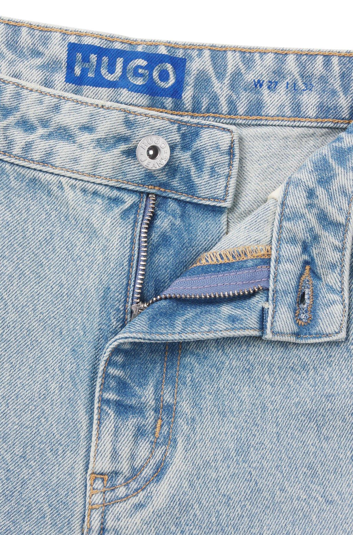 Baggy-fit jeans in blue rigid denim Product Image