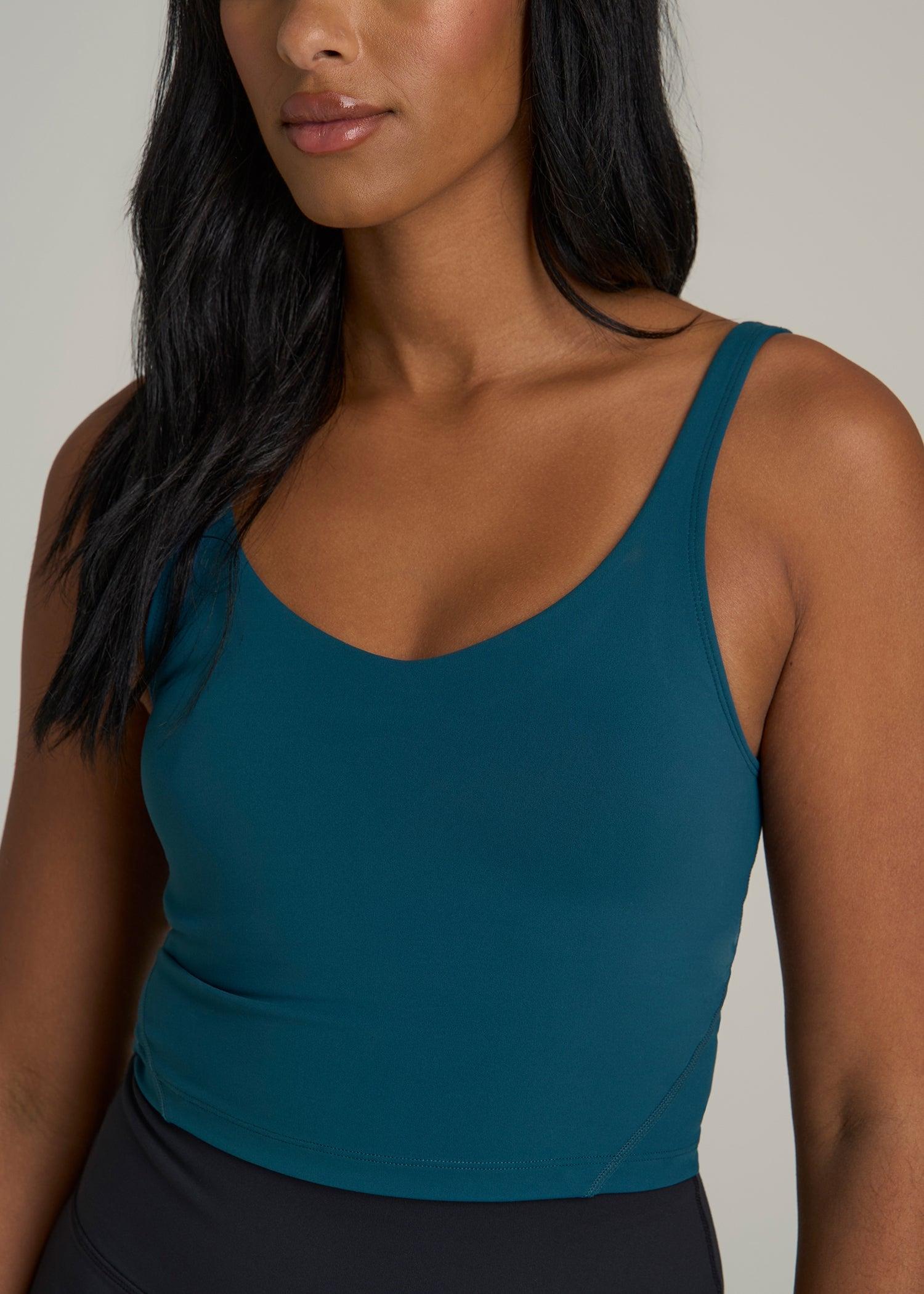 Balance Tank Top for Tall Women in Deep Water Female Product Image