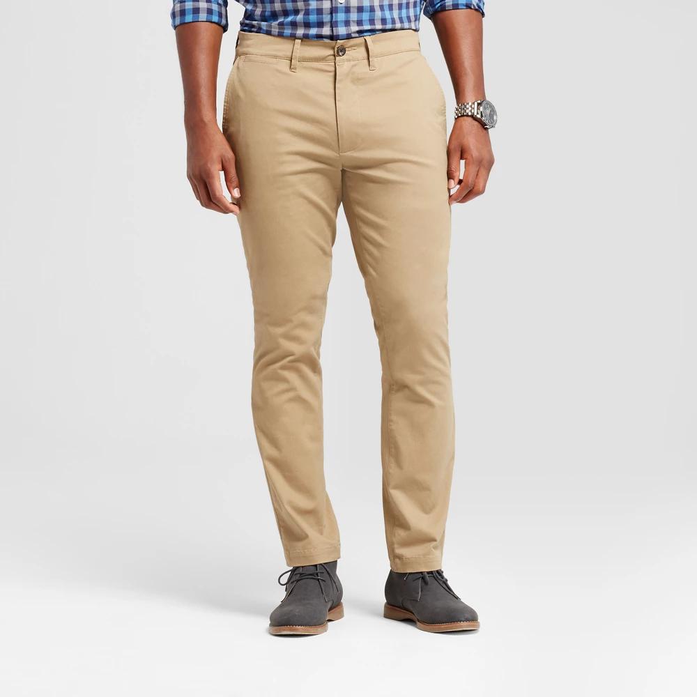 Men's Every Wear Fit Chino Pants - Goodfellow & Co™ 33x32: Heavyweight Twill, Stretch Product Image