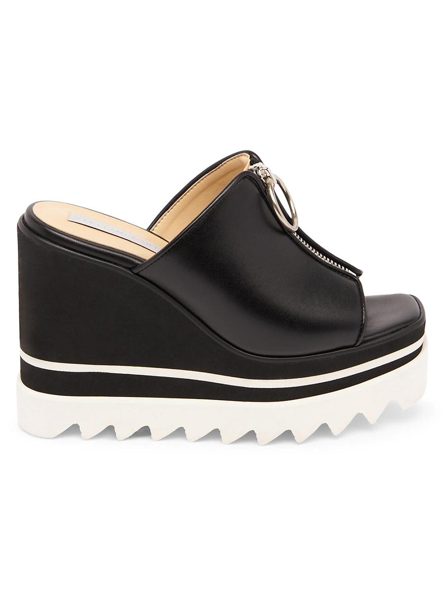 Womens Sneakelyse Semi-Shine 120MM Wedge Mules Product Image