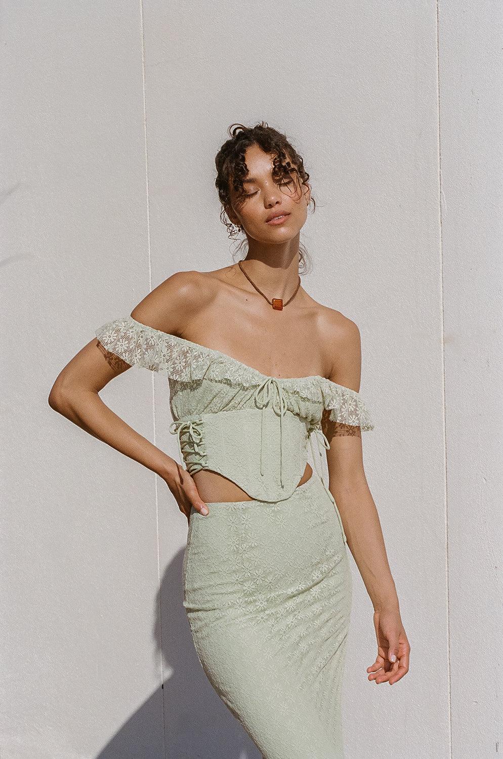 Josa Lace Up Top Product Image