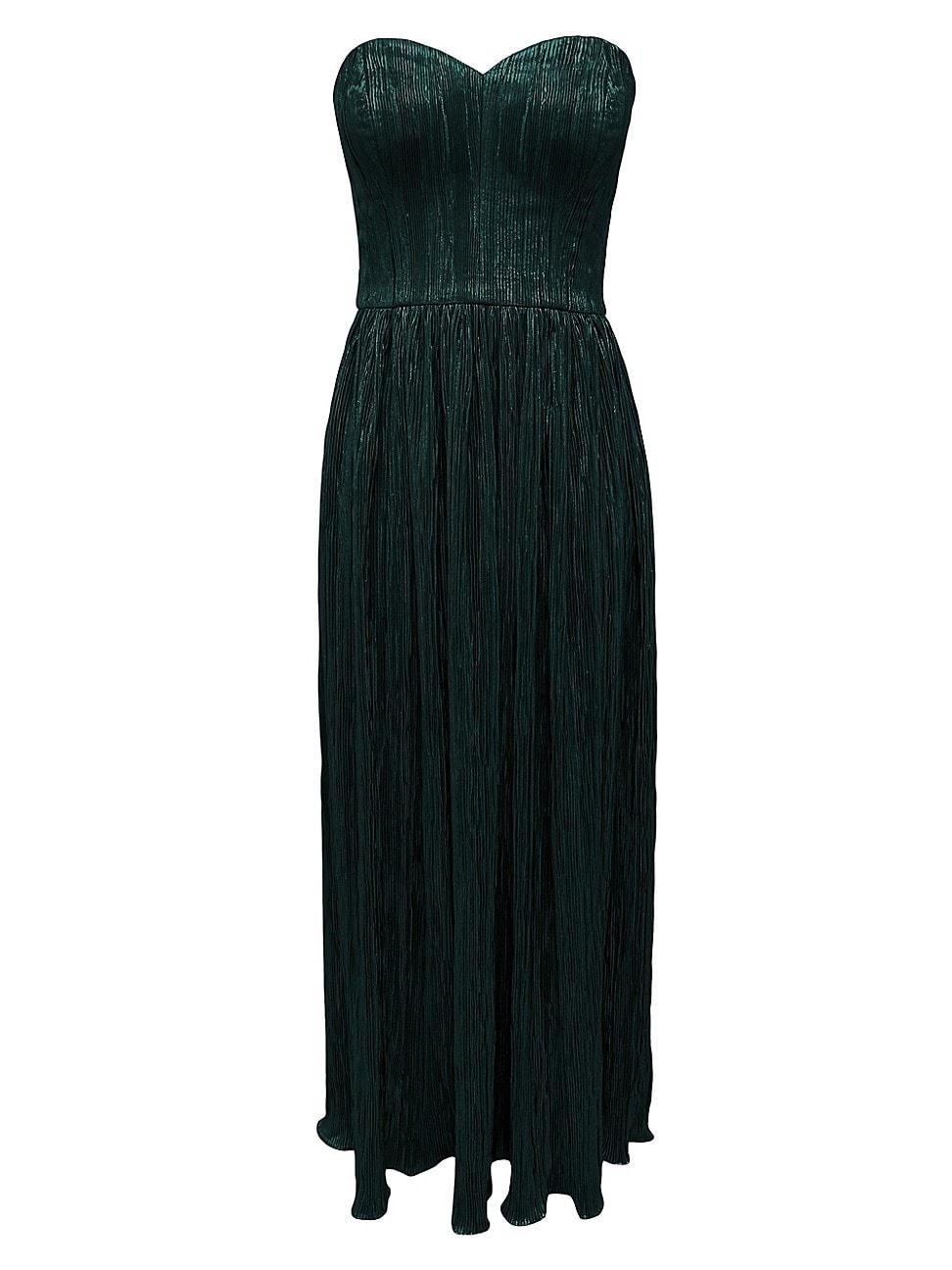 Womens Audrina Pliss Strapless Gown Product Image