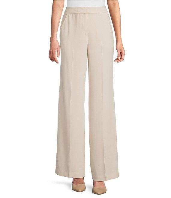 Trina Turk Sadie Suiting Mid Rise Wide Leg Pants Product Image