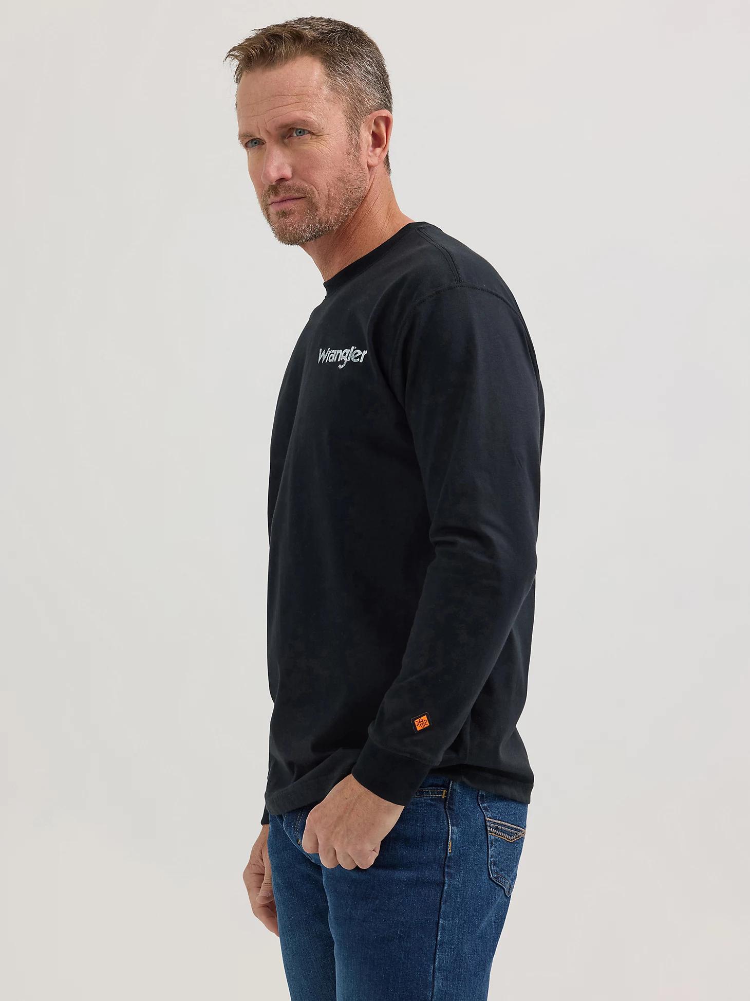 Wrangler® FR Flame-Resistant Long Sleeve Back Graphic T-Shirt | Men's SHIRTS | Wrangler® Product Image