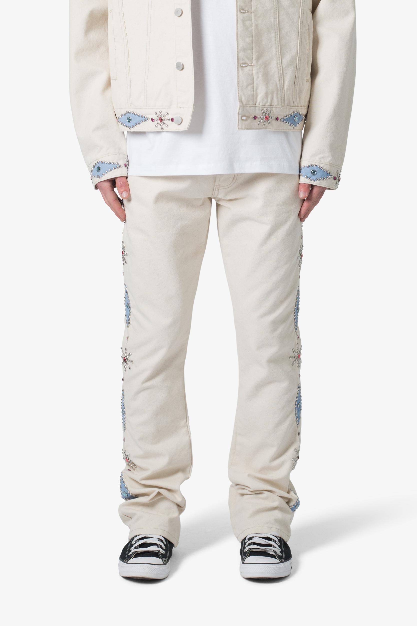 B379 Studded Flare Denim - Multi Product Image