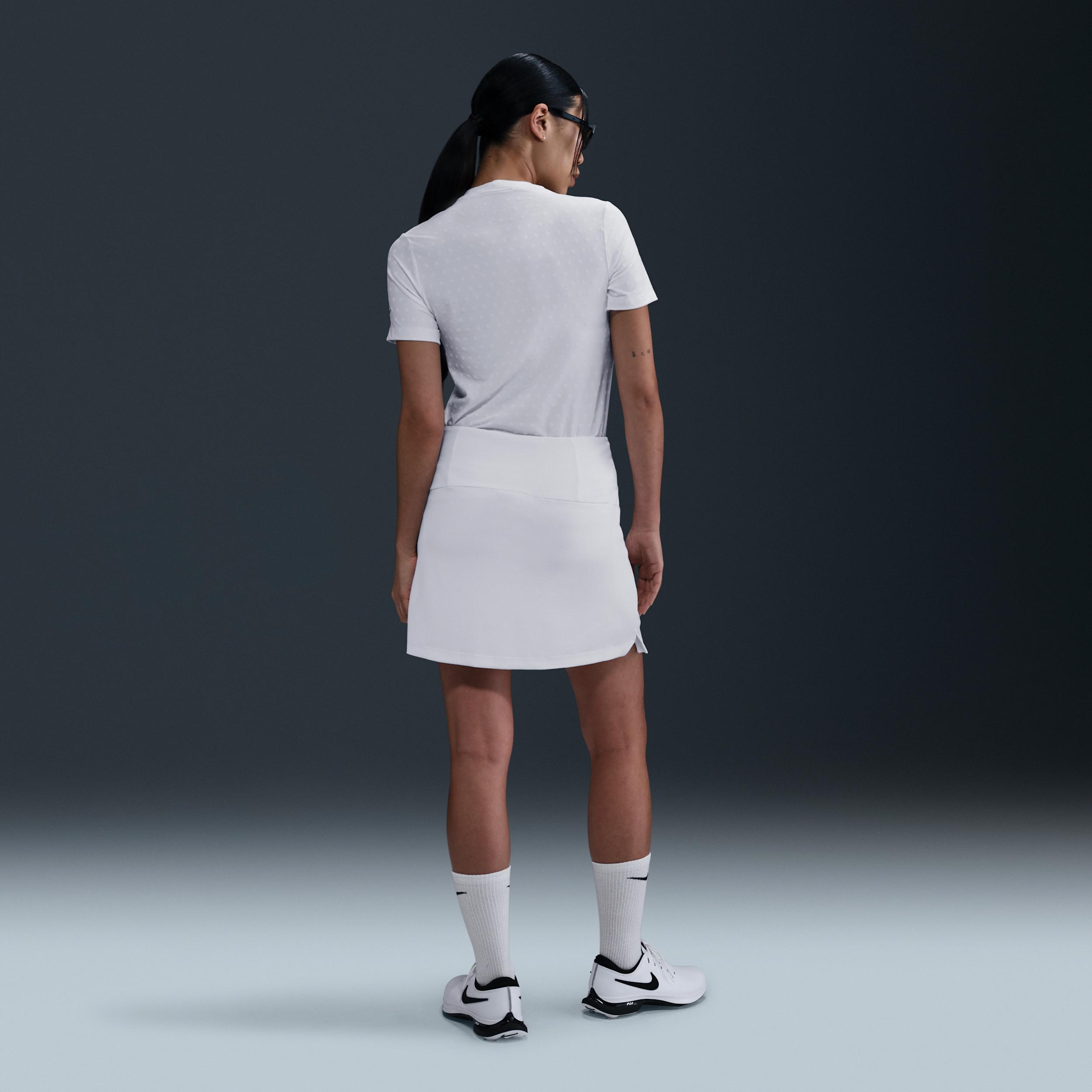 Nike Womens Tour Dri-FIT Short-Sleeve Blade Jacquard Golf Polo | FZ6302-100 Product Image