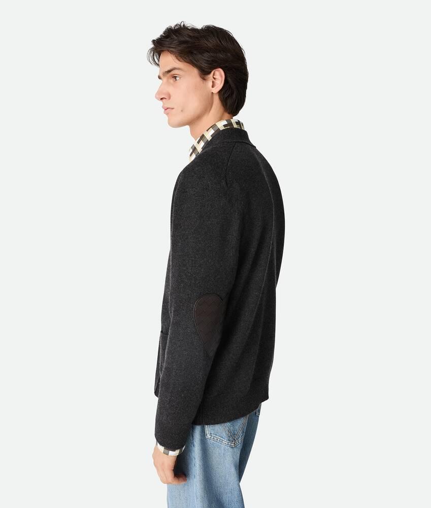 Men's Cashmere Cardigan in Anthracite Product Image
