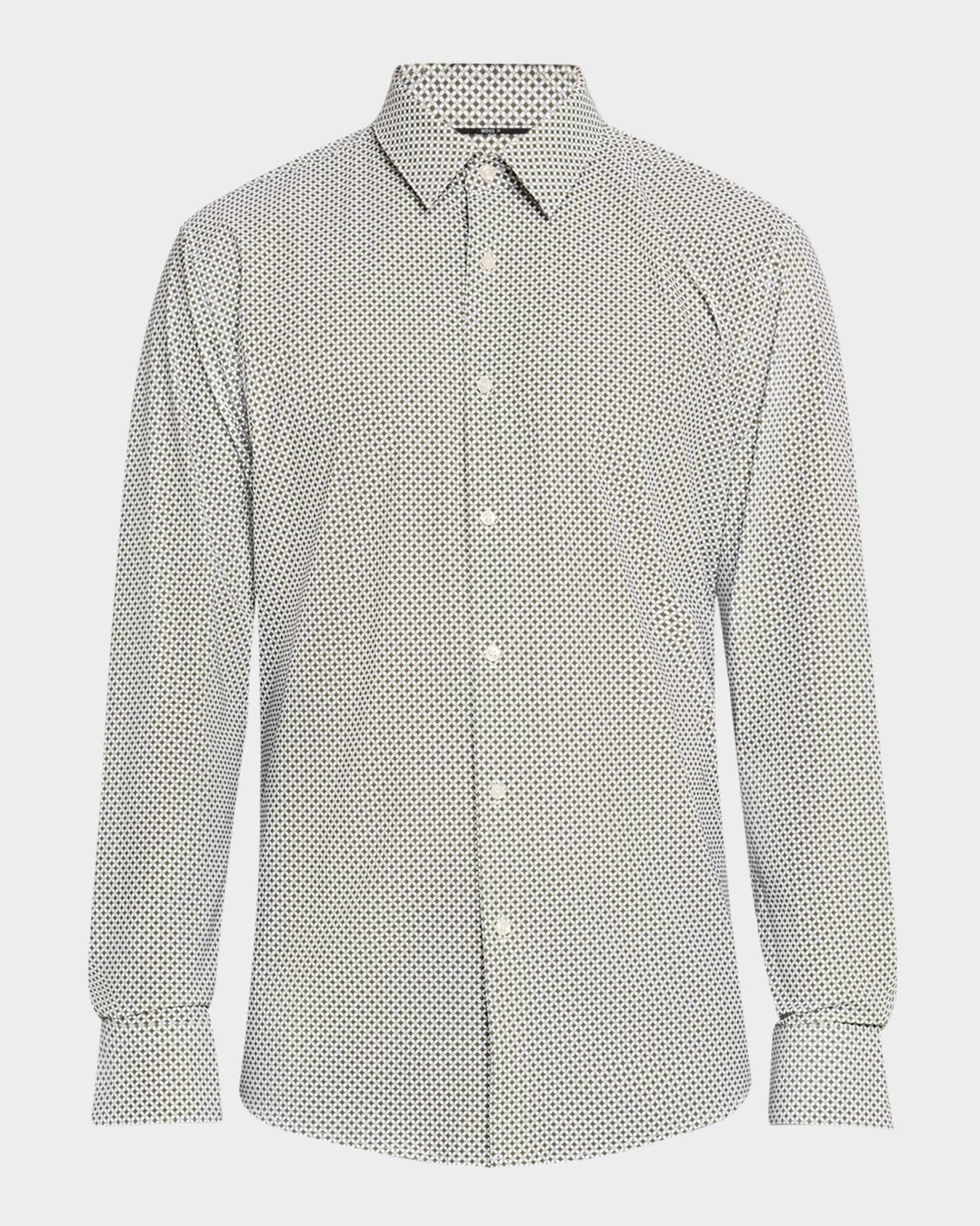 Men's Hank Grid-Print Dress Shirt Product Image