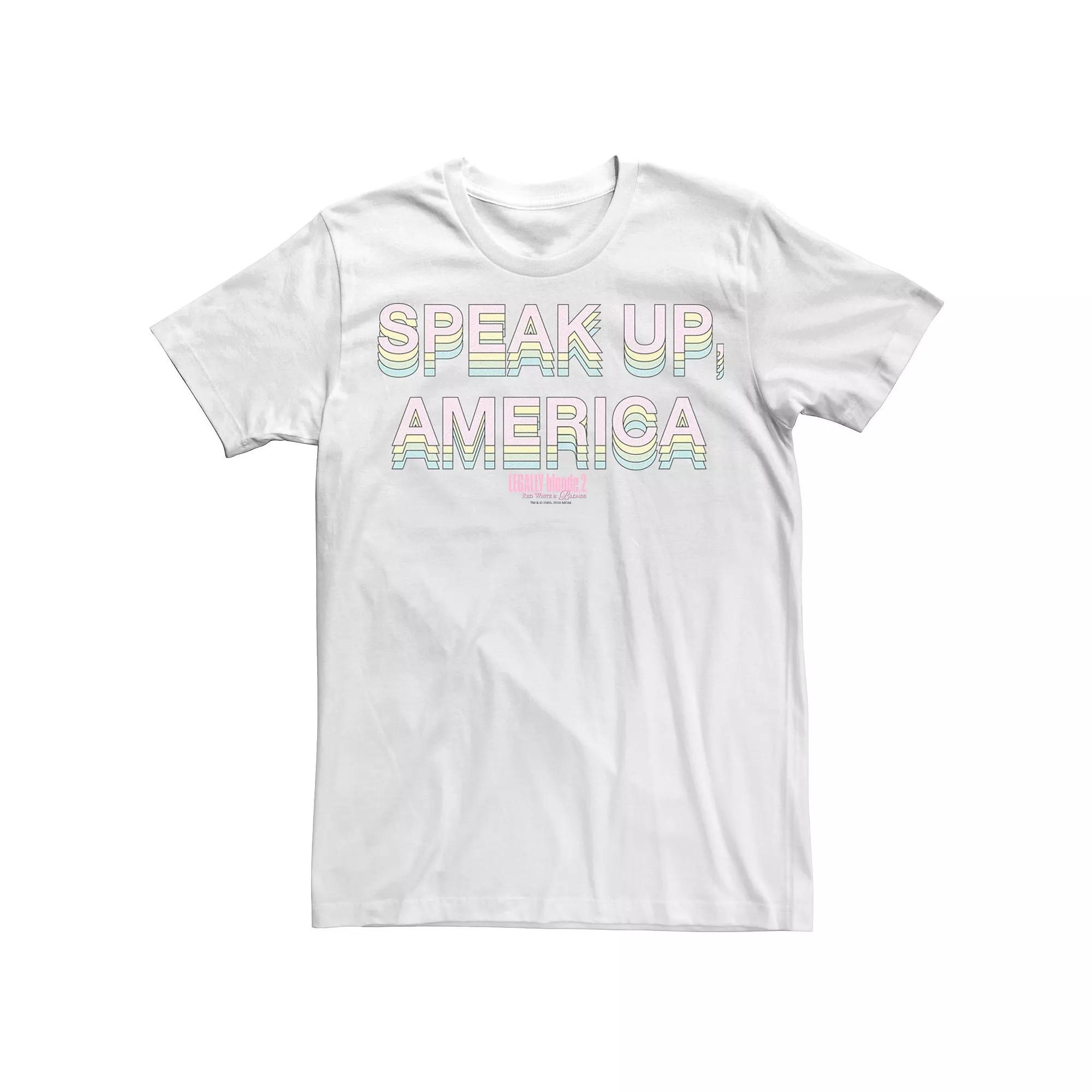 Men's Legally Blonde 2 Speak Up America Tee,  Product Image
