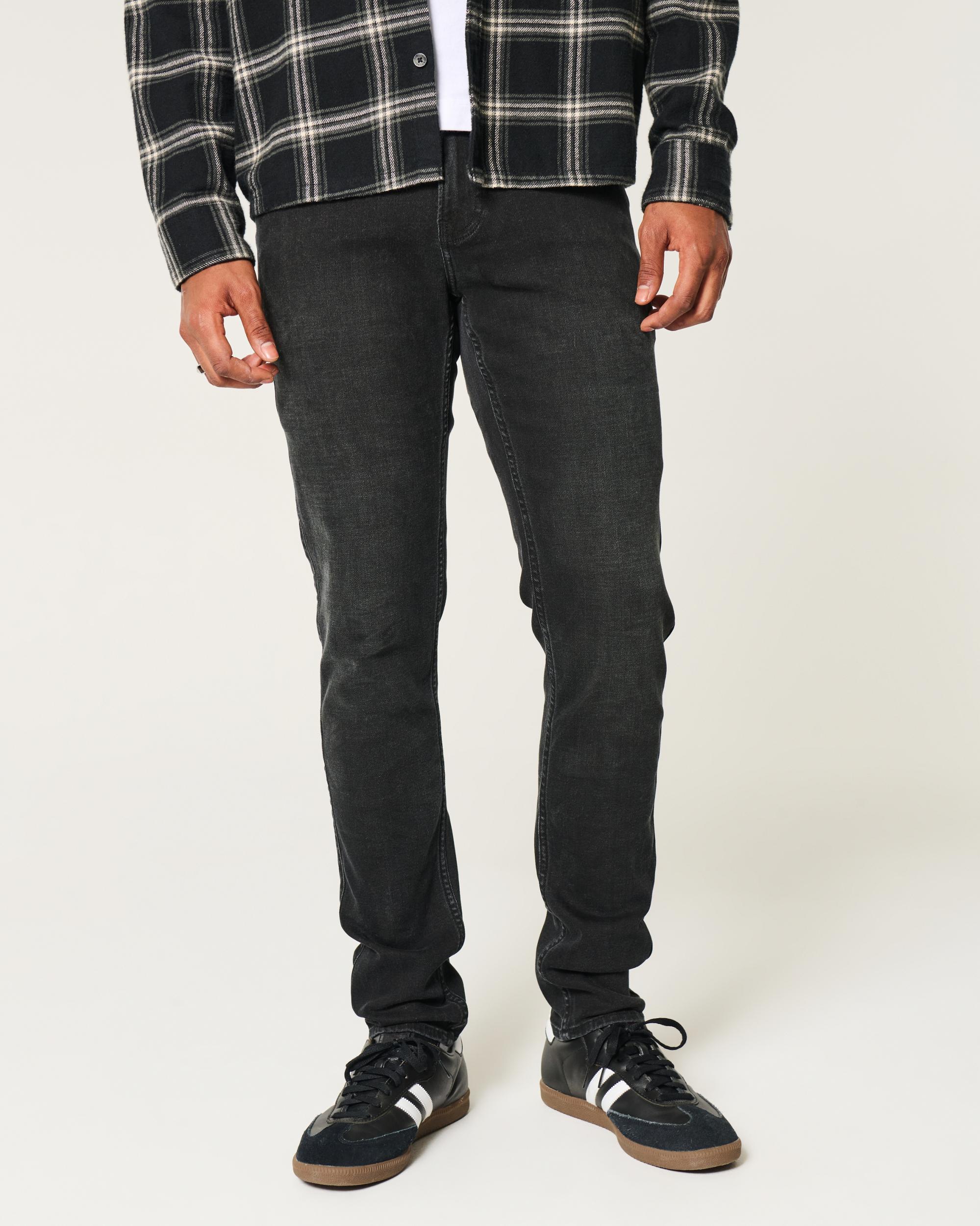 Washed Black Skinny Jeans Product Image
