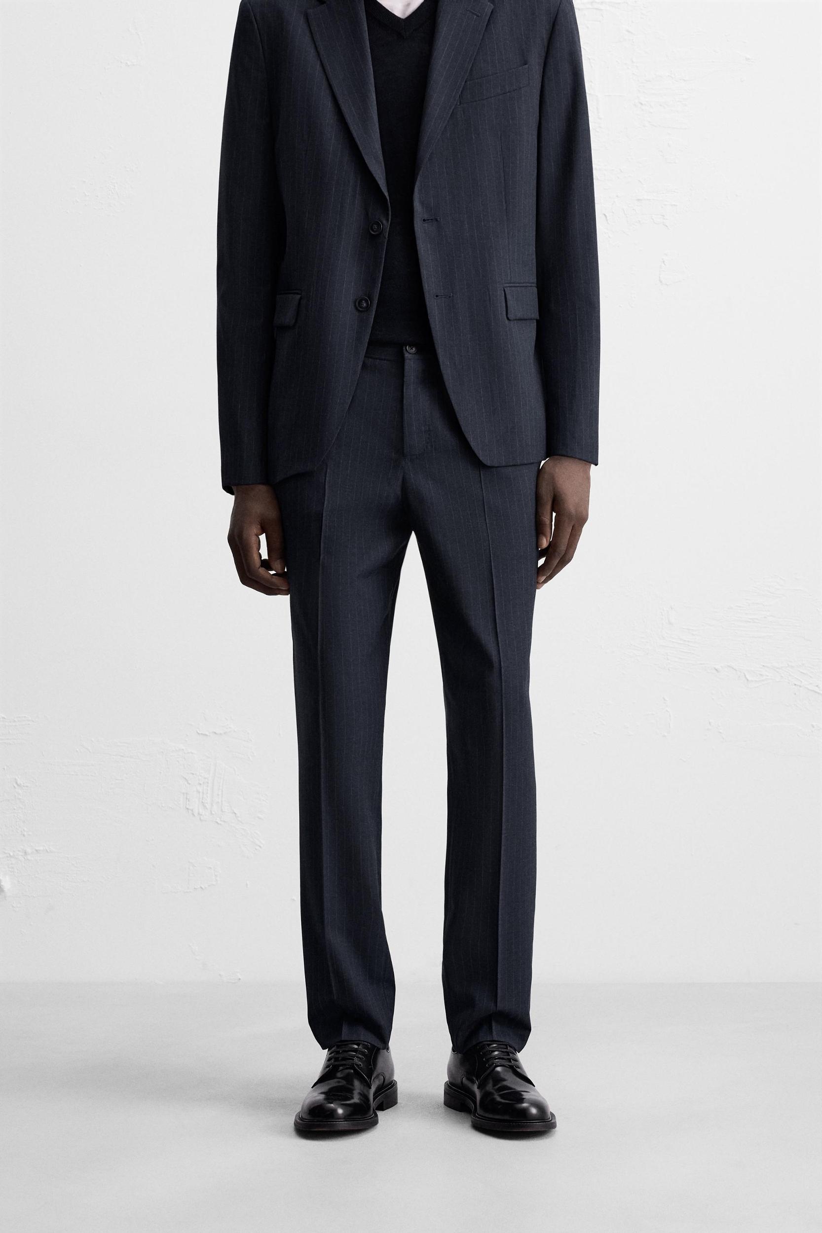 PINSTRIPE SUIT PANTS Product Image