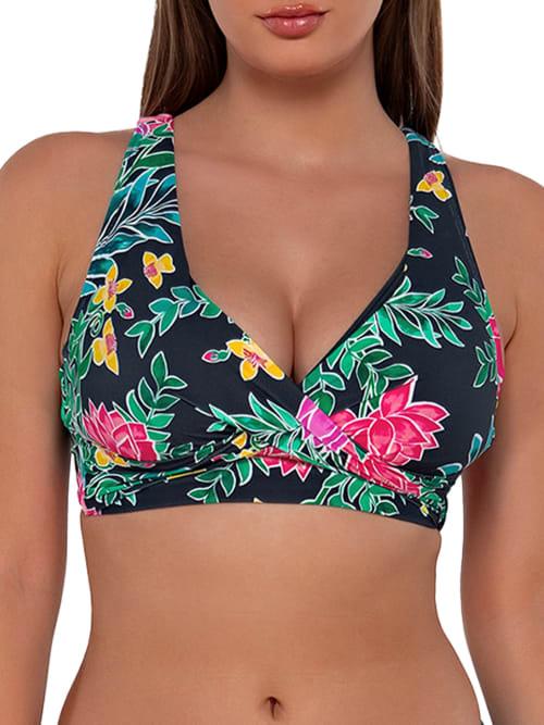 Printed Elsie Underwire Wrap Bikini Top Product Image
