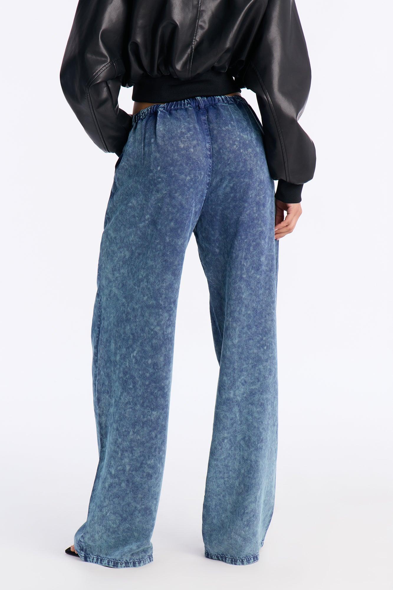 Okalani Washed Wide Leg Pant 33 - Denim Female Product Image