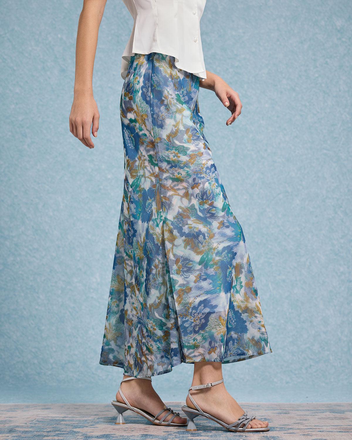 Floral Mermaid Skirt Product Image