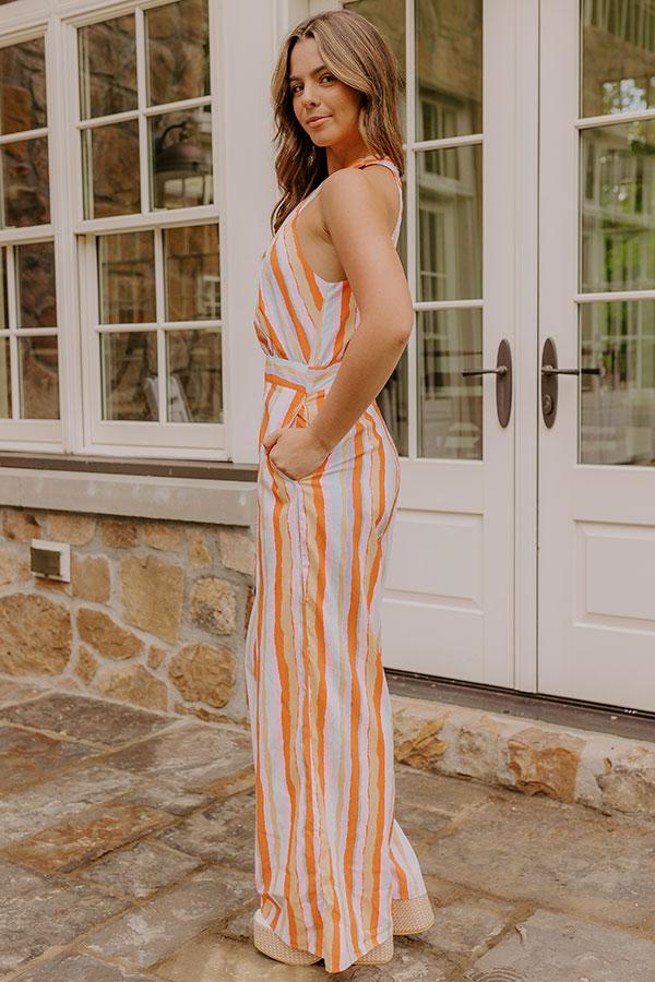 Sweet Sunshine Stripe Jumpsuit Product Image