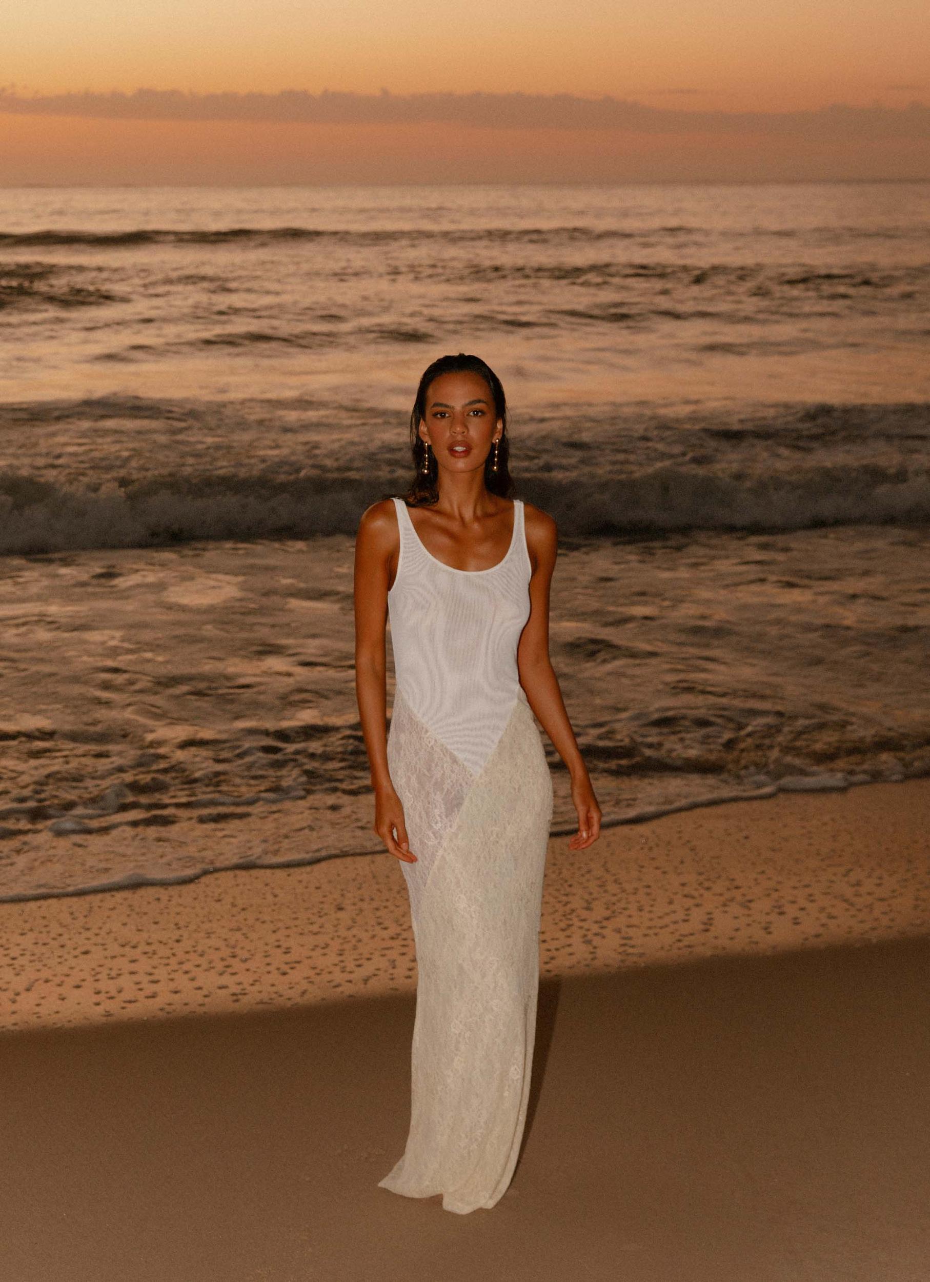 Twilight Dreams Maxi Dress - Yellow Product Image