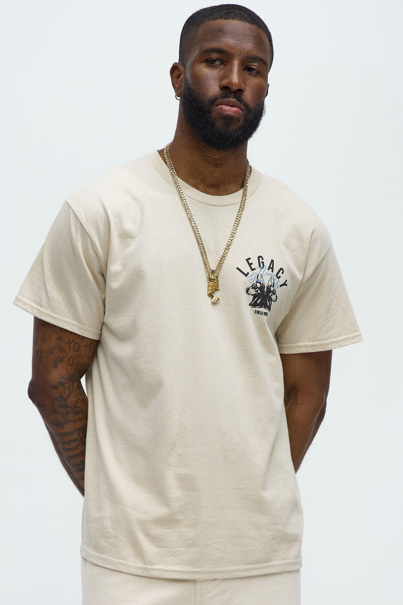 Never Give Up Legacy Short Sleeve Tee - Sand Product Image