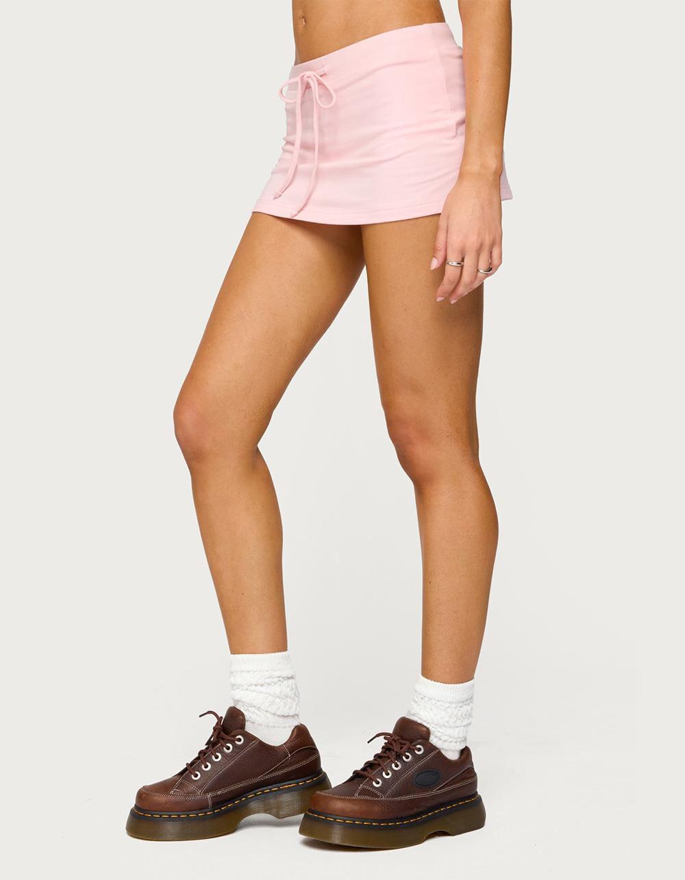 EDIKTED Bayside Slitted Micro Skort - PINK Product Image