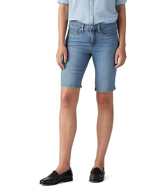 Levi's® Mid-Rise Shaping Bermuda Denim Shorts Product Image