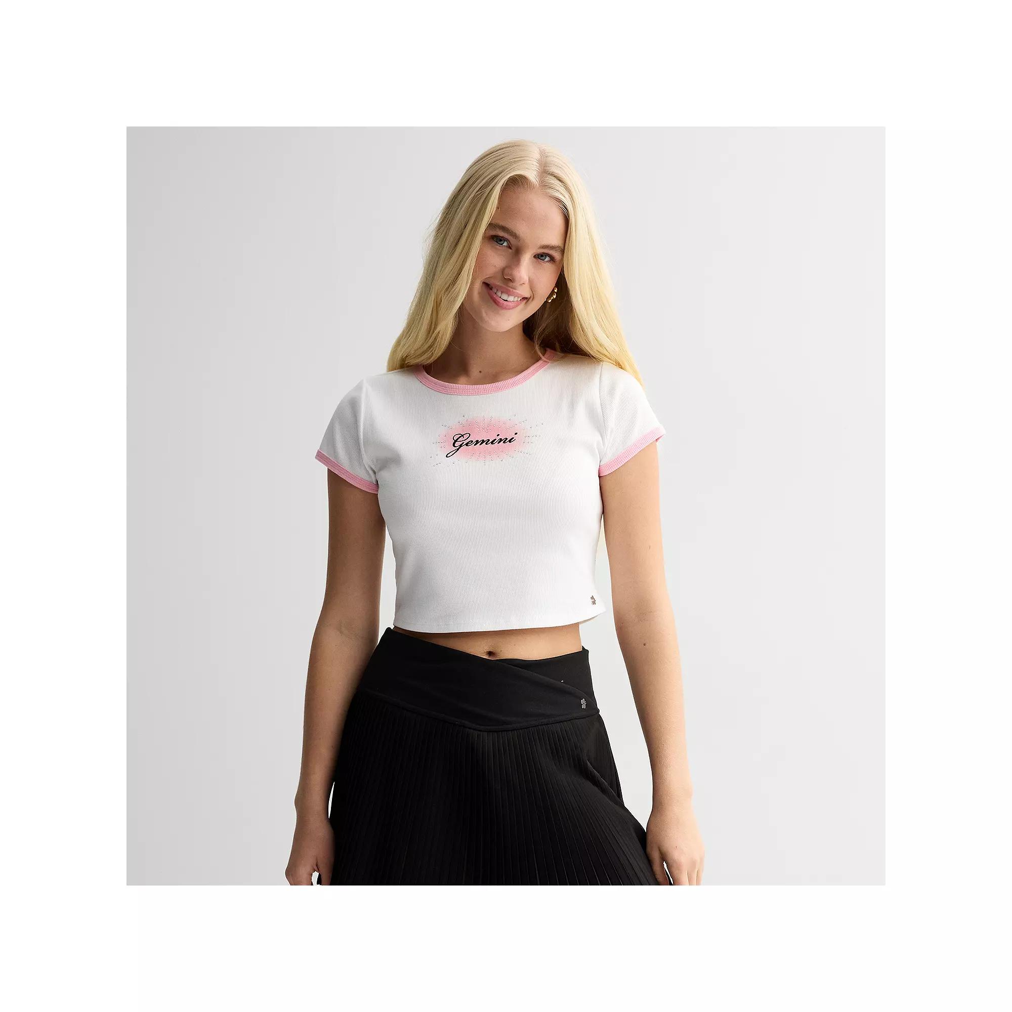 Women's Limited Too Zodiac Sign Baby Tee, Infant Girl's,  Product Image