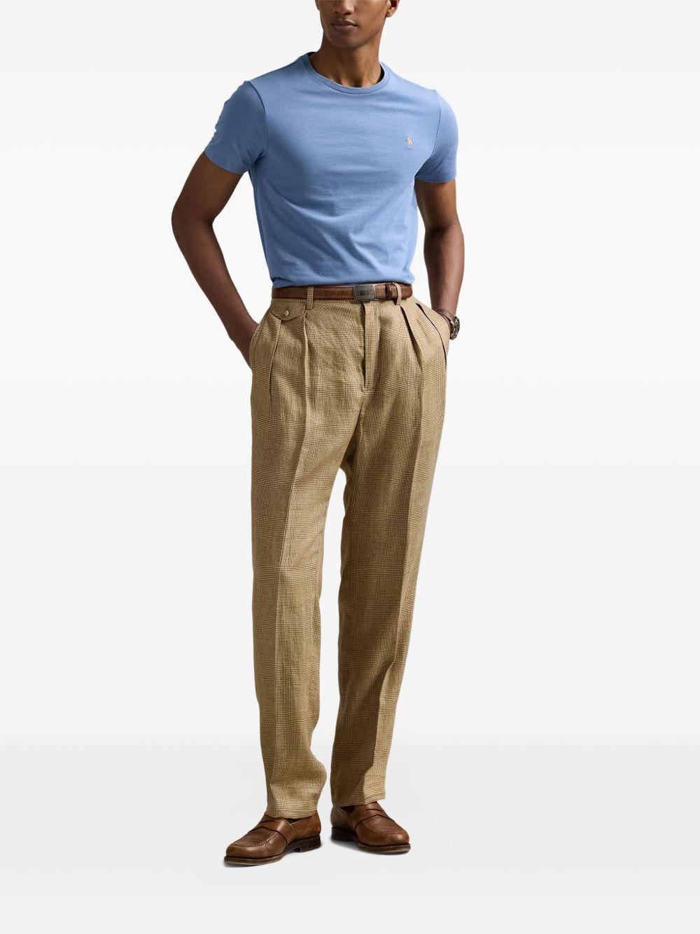 embroidered crew-neck T-shirt Product Image