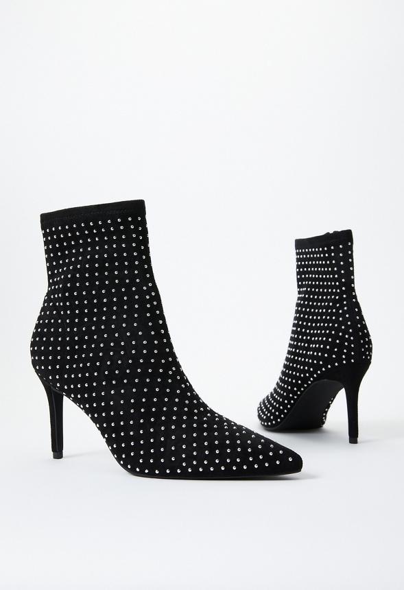 JustFab Margaux Platform Loafer Pump Womens Black/ White Size 8.5 Product Image