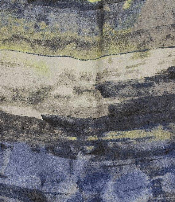 Calvin Klein Printed Georgette Halter Neck Sleeveless Blouse Product Image