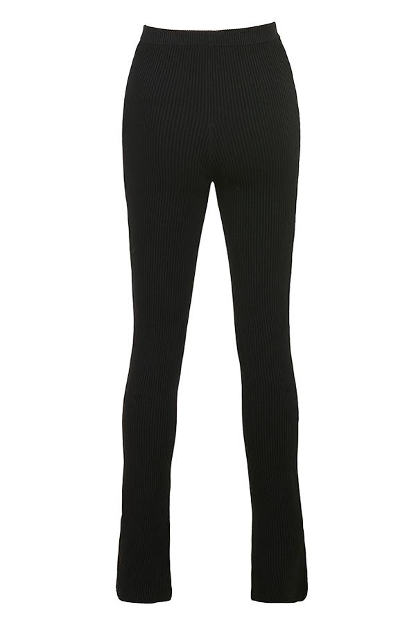 Mitzi  black ribbed knit leggings - sale Product Image