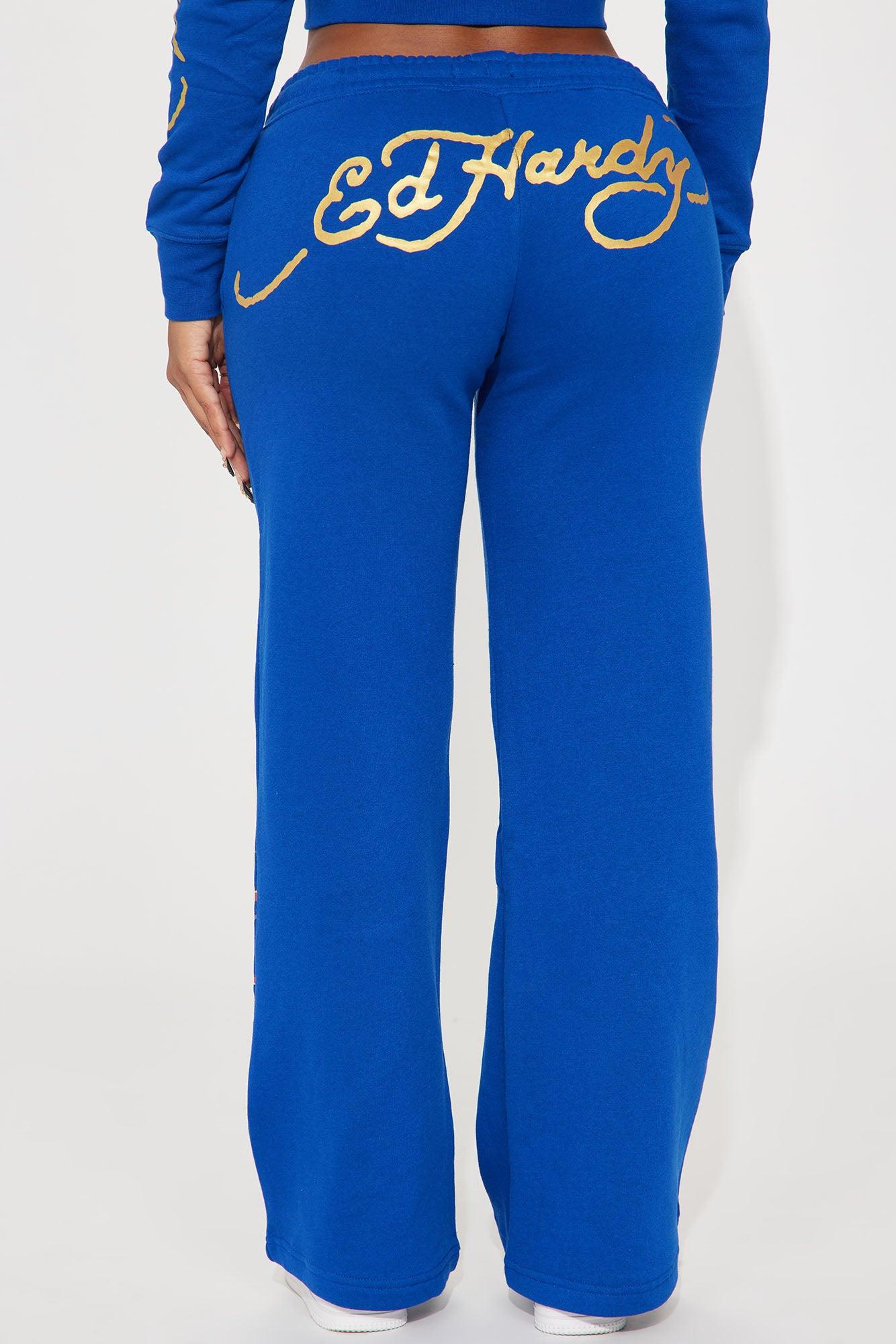 Tiger Lotus Ed Hardy Pant - CobaltBlue Product Image