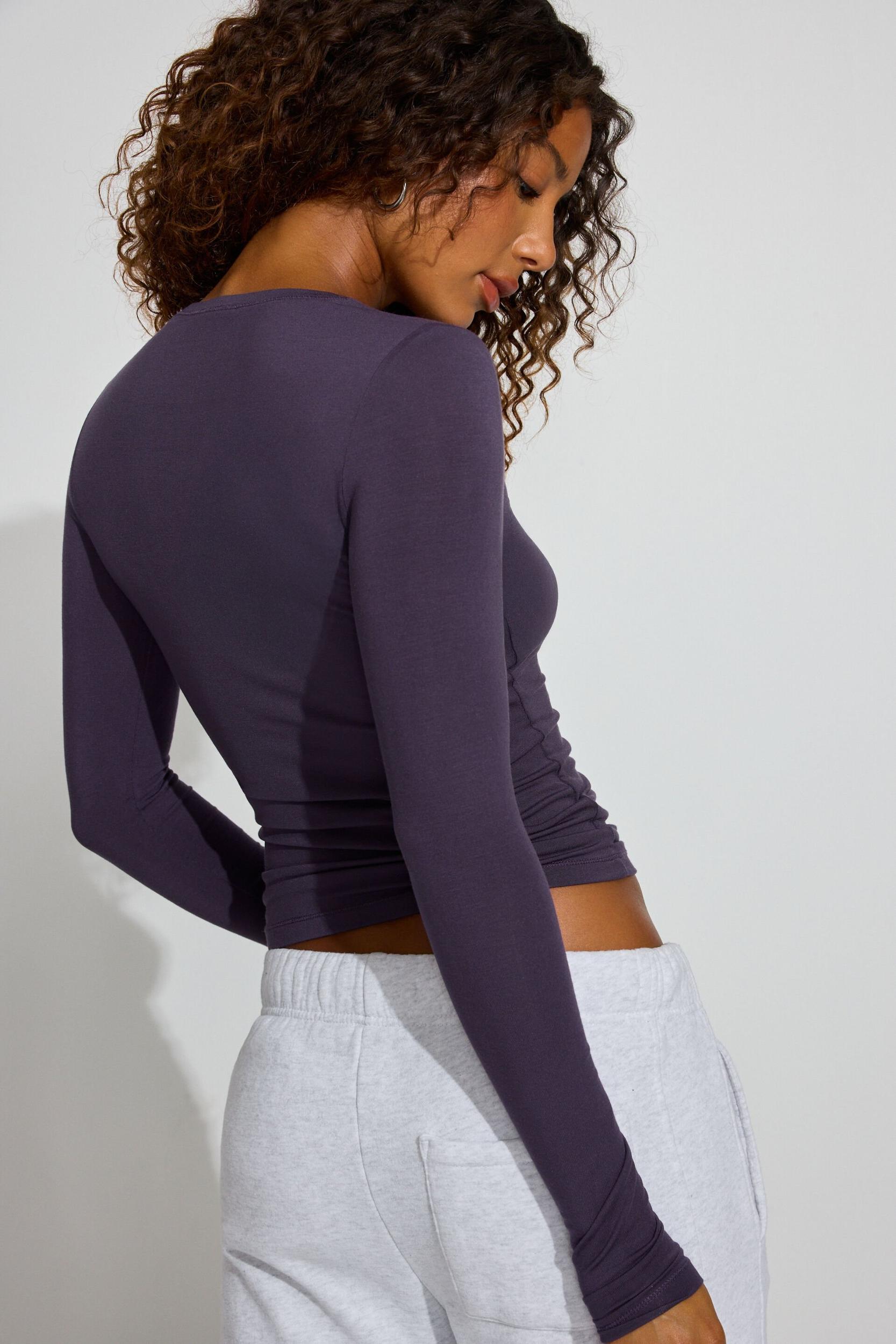 Smooth Long Sleeve Crewneck Top Product Image