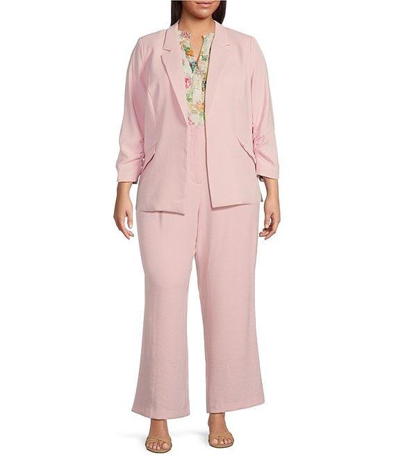 Skies Are Blue Plus Size Straight Leg Pants Product Image