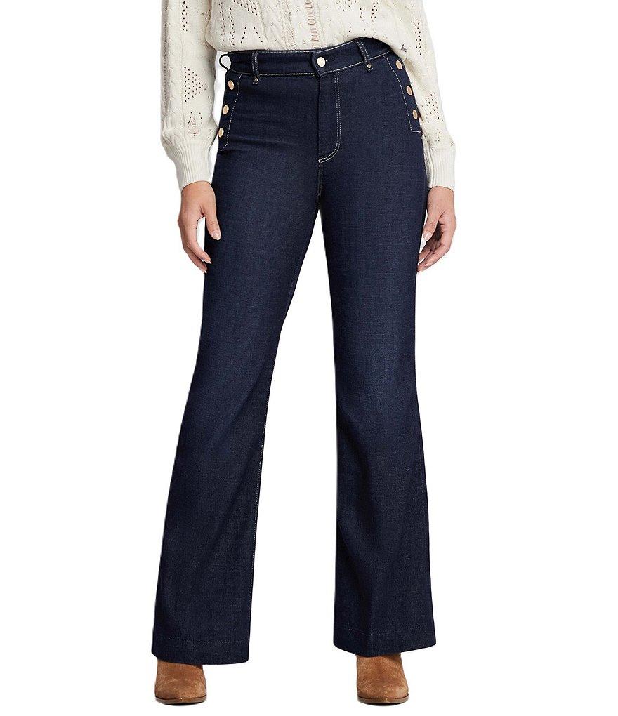 Guess New Faye High Rise Straight Leg Pants Product Image