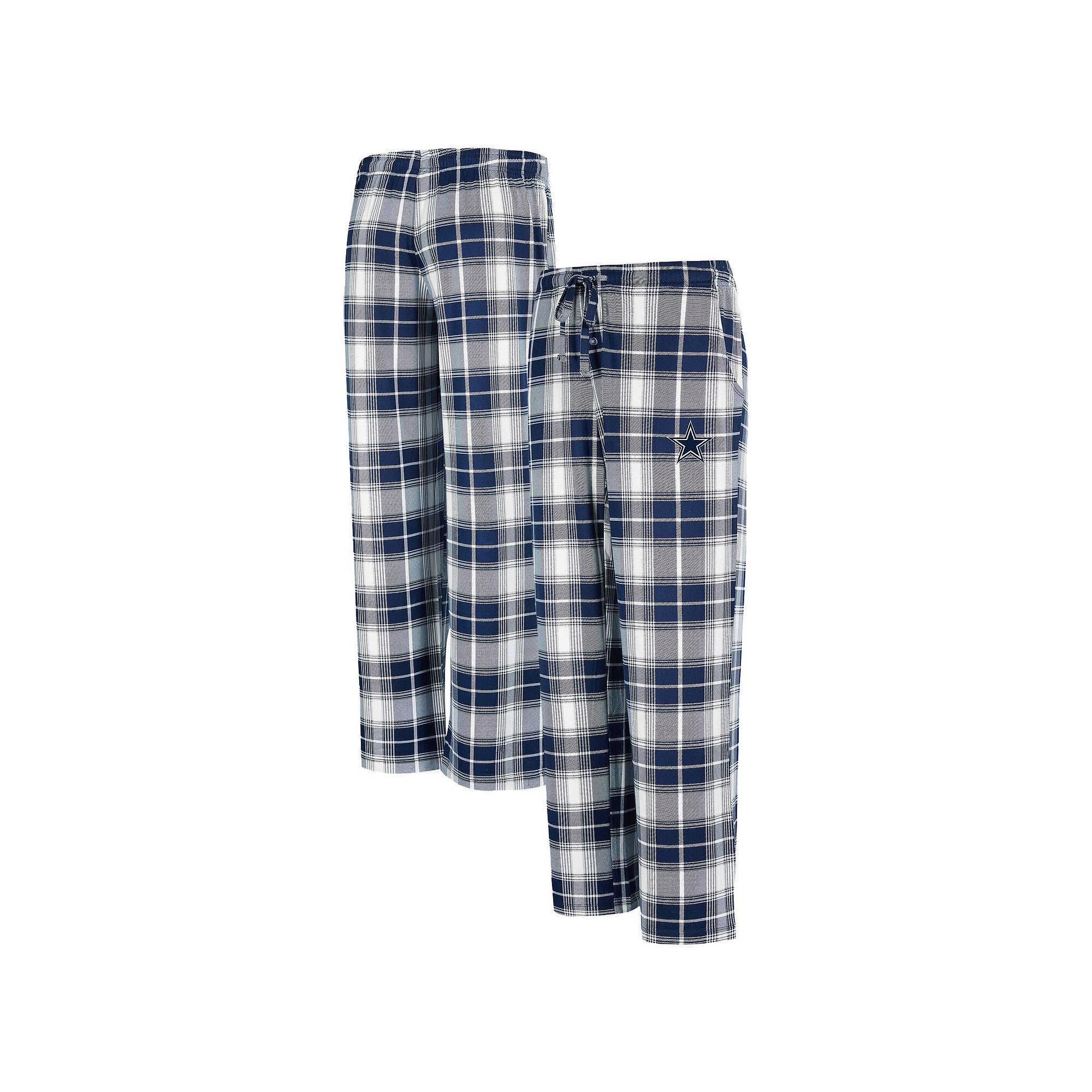 Womens Concepts Sport /Gray Dallas Cowboys Ashford Plaid Knit Pants Blue Product Image
