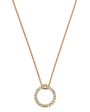 Womens Tiny Treasures 0.11 TCW Diamond & 18K White Gold Petite Circle Pendant Necklace Product Image