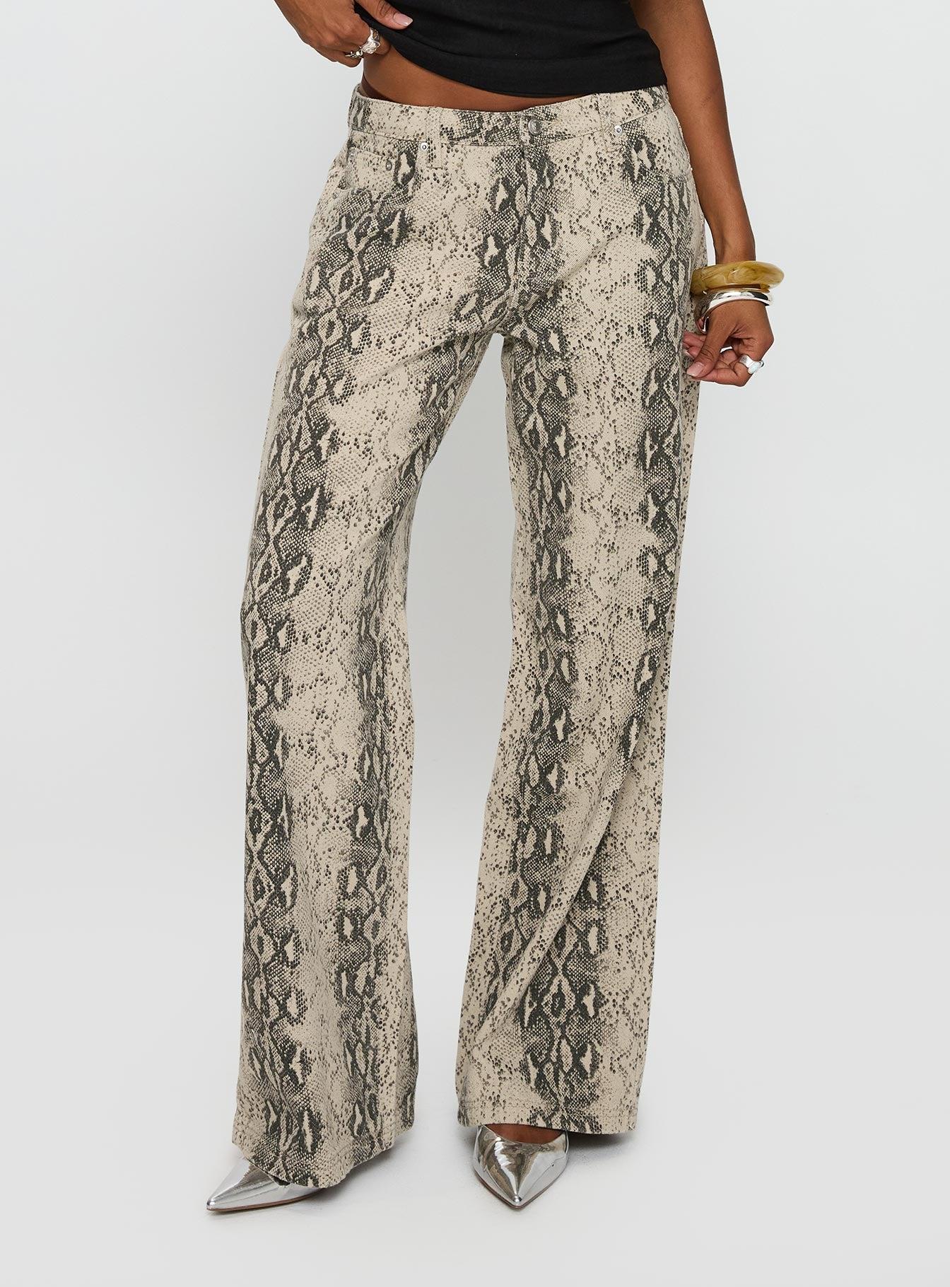 Serpentina Low Rise Straight Leg Jeans Snake Product Image