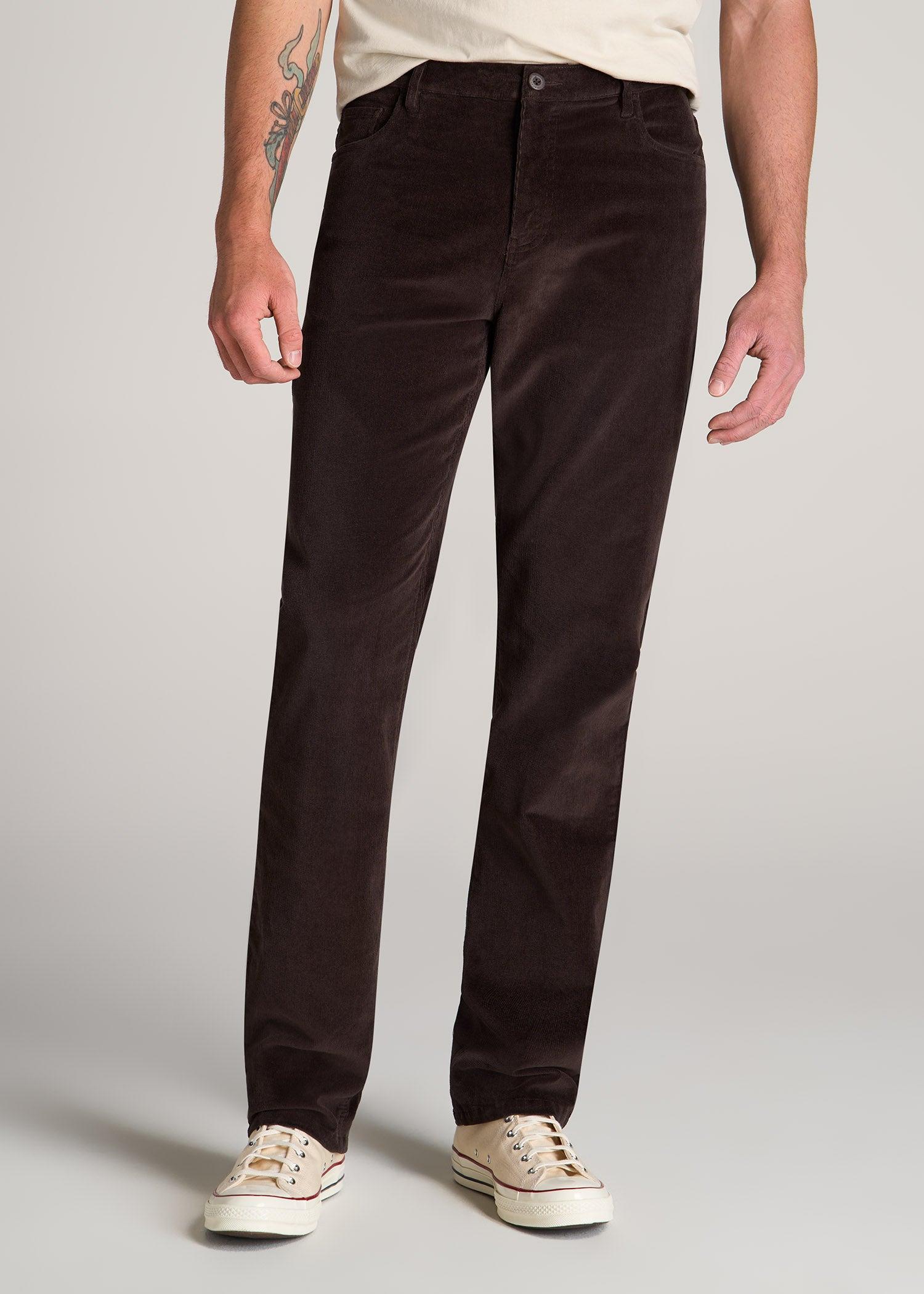 STRAIGHT-LEG Stretch Corduroy Pants for Tall Men in Evening Blue Male Product Image