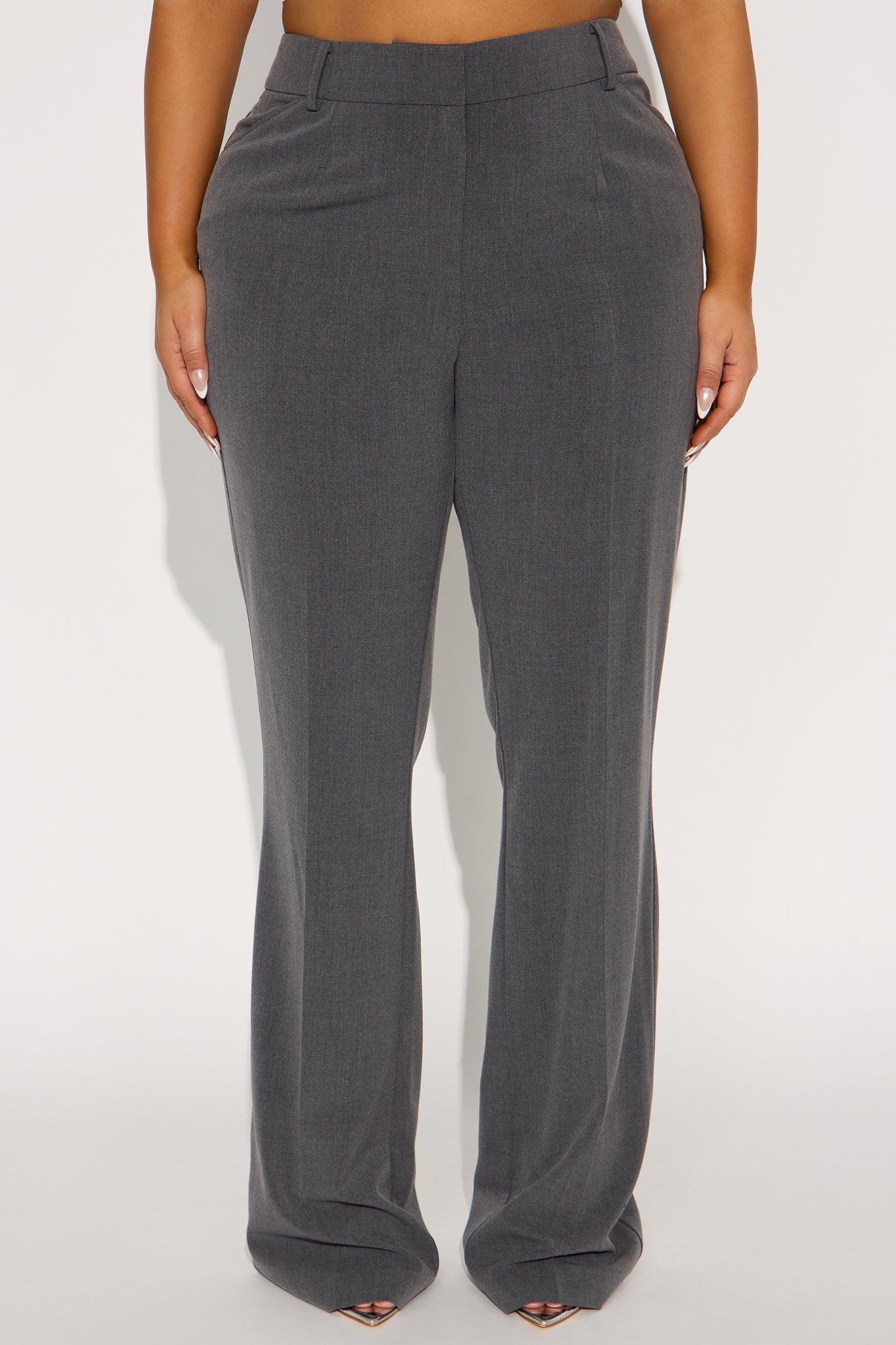 Tall Tasha Dressy High Rise Pants - Charcoal Female Product Image