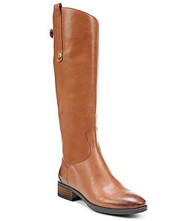 Sam Edelman Womens Penny Round Toe Leather Low-Heel Riding Boots Product Image