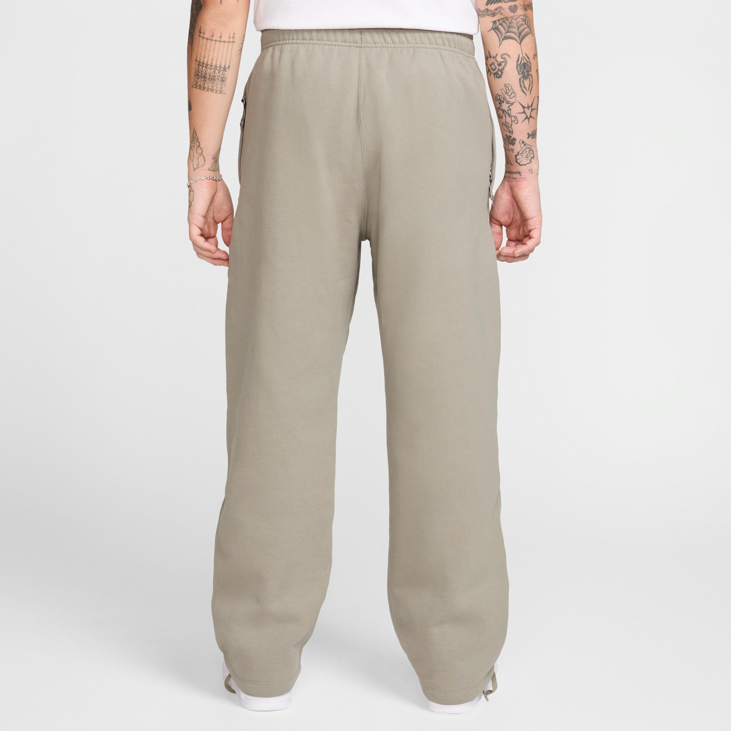 Nike Solo Swoosh Men's Open-Hem Fleece Pants Product Image
