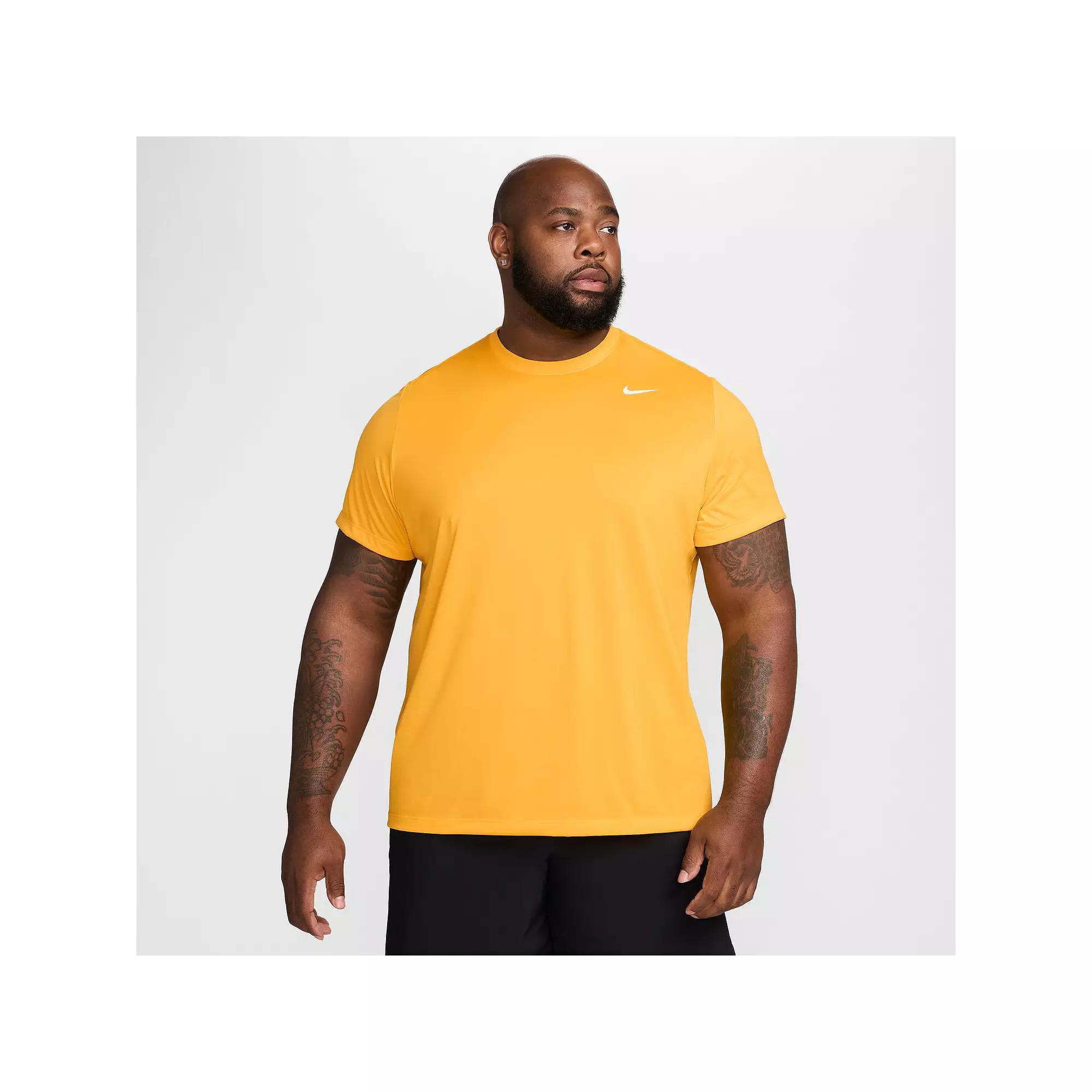 Men's Nike Dri-FIT Legend Fitness Tee, Size: Medium, Univeristy Gold White Product Image