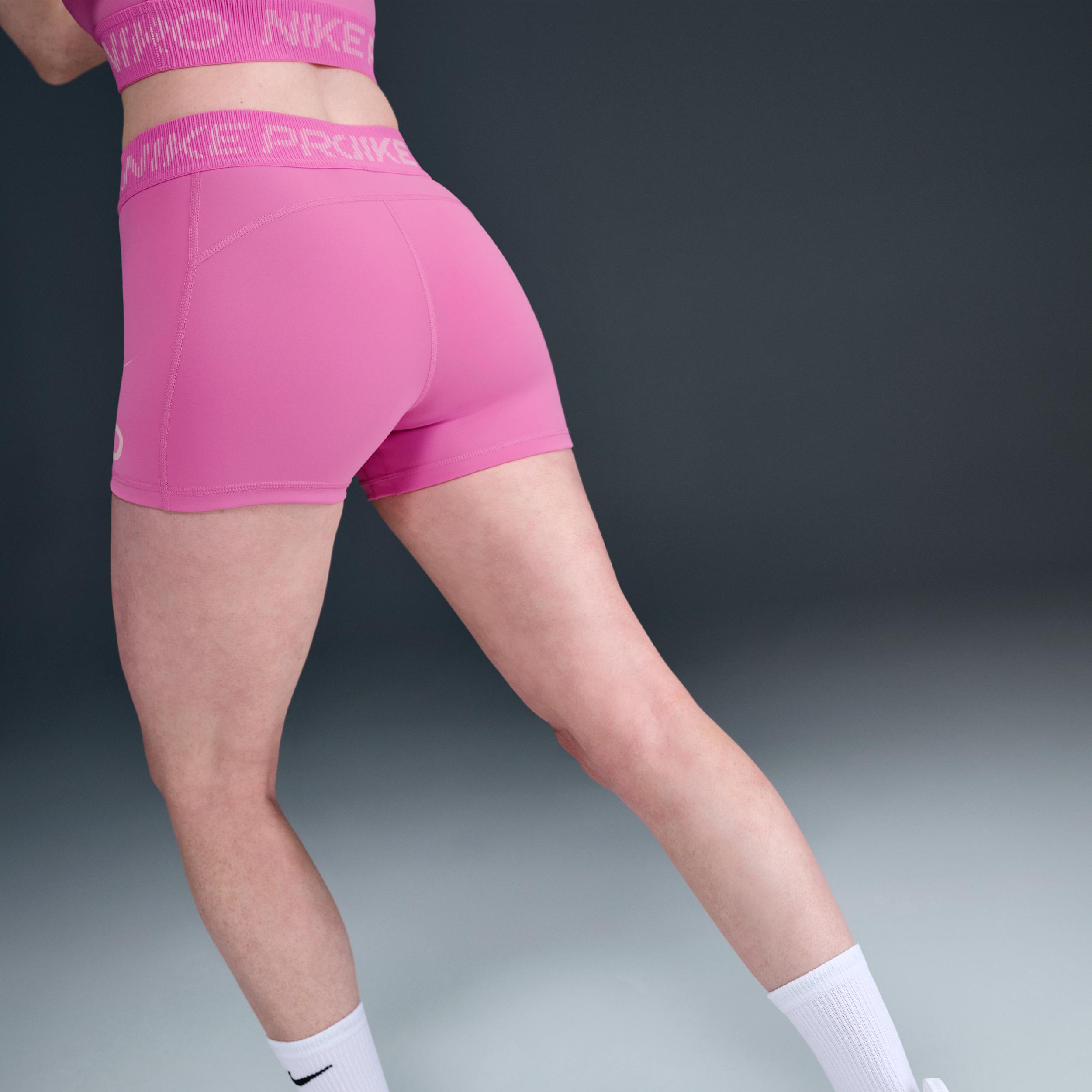 Womens Nike Pro Mid-Rise 3 Biker Shorts | HV2464-675 Product Image