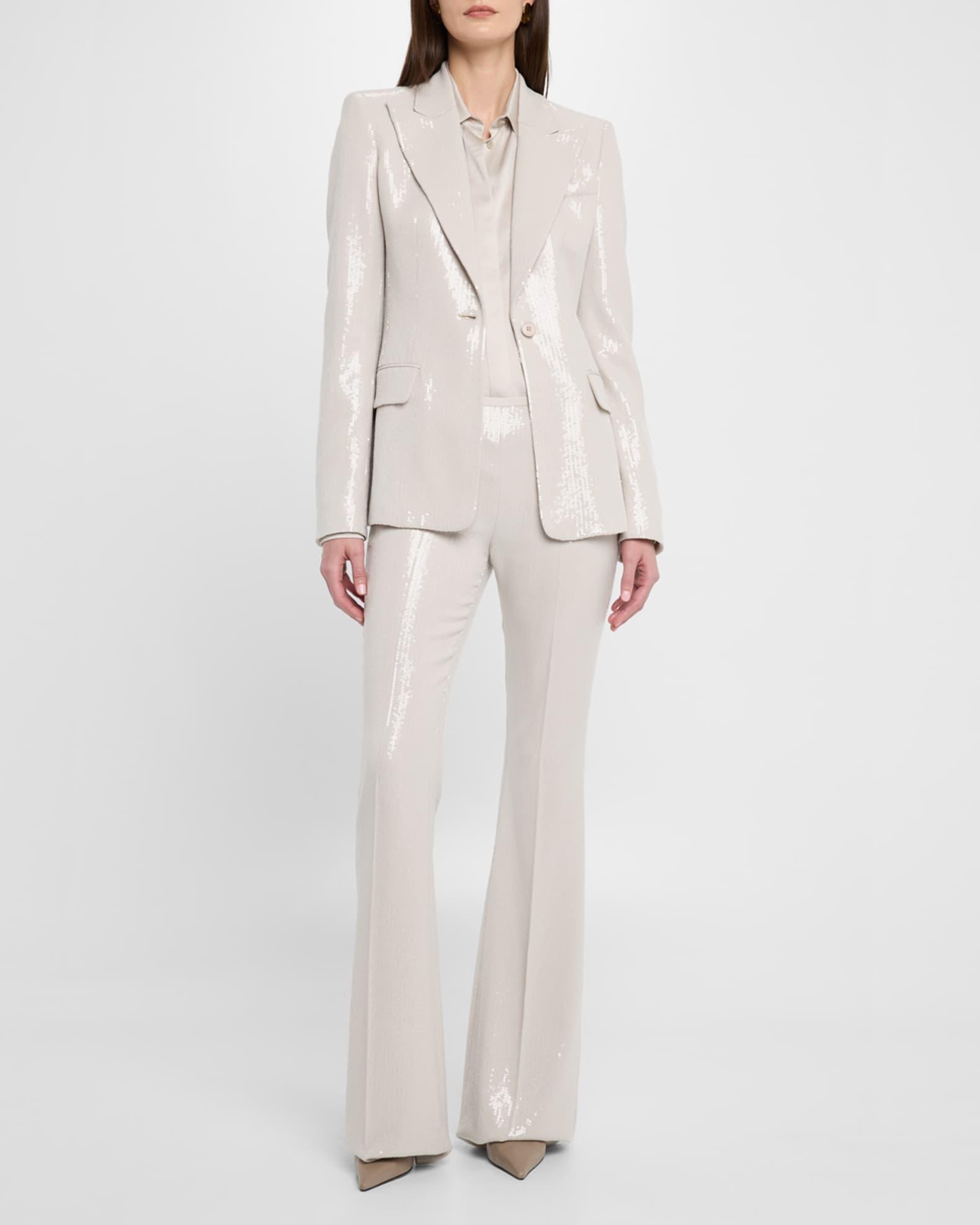 Georgina Sequined One-Button Blazer Product Image