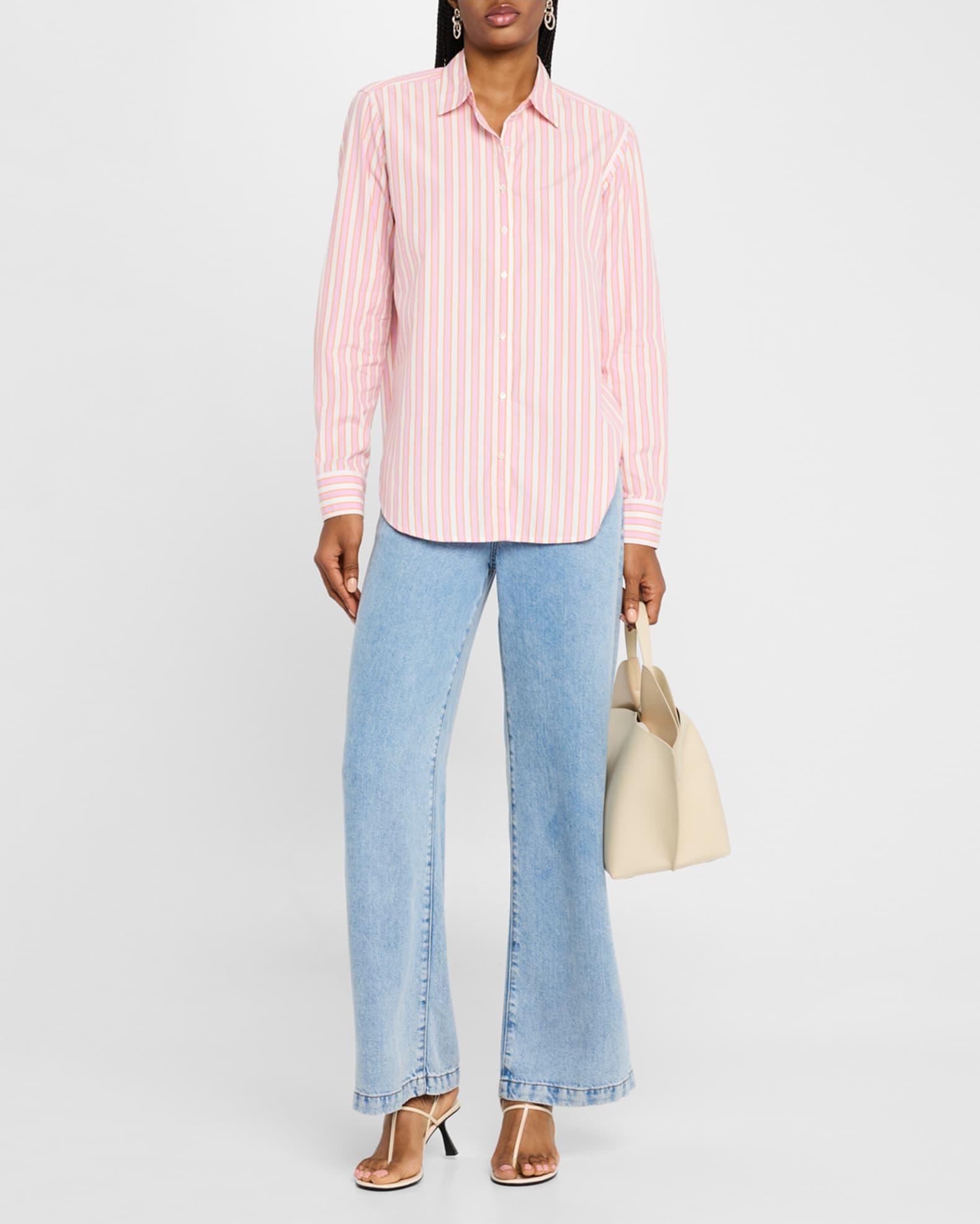 Beau Cotton Stripe Button-Front Shirt Product Image