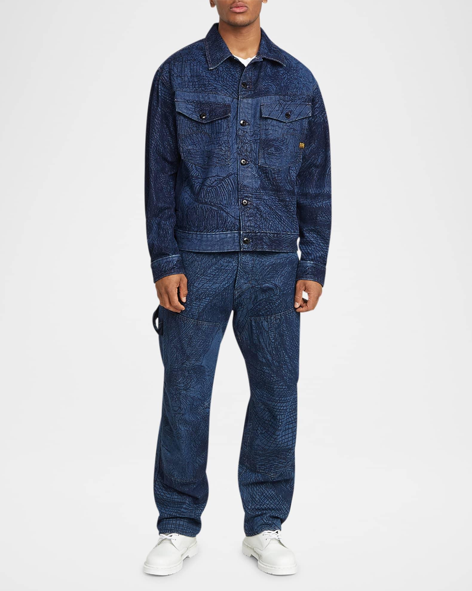 Men's 3D Loose Carpenter Pants Product Image