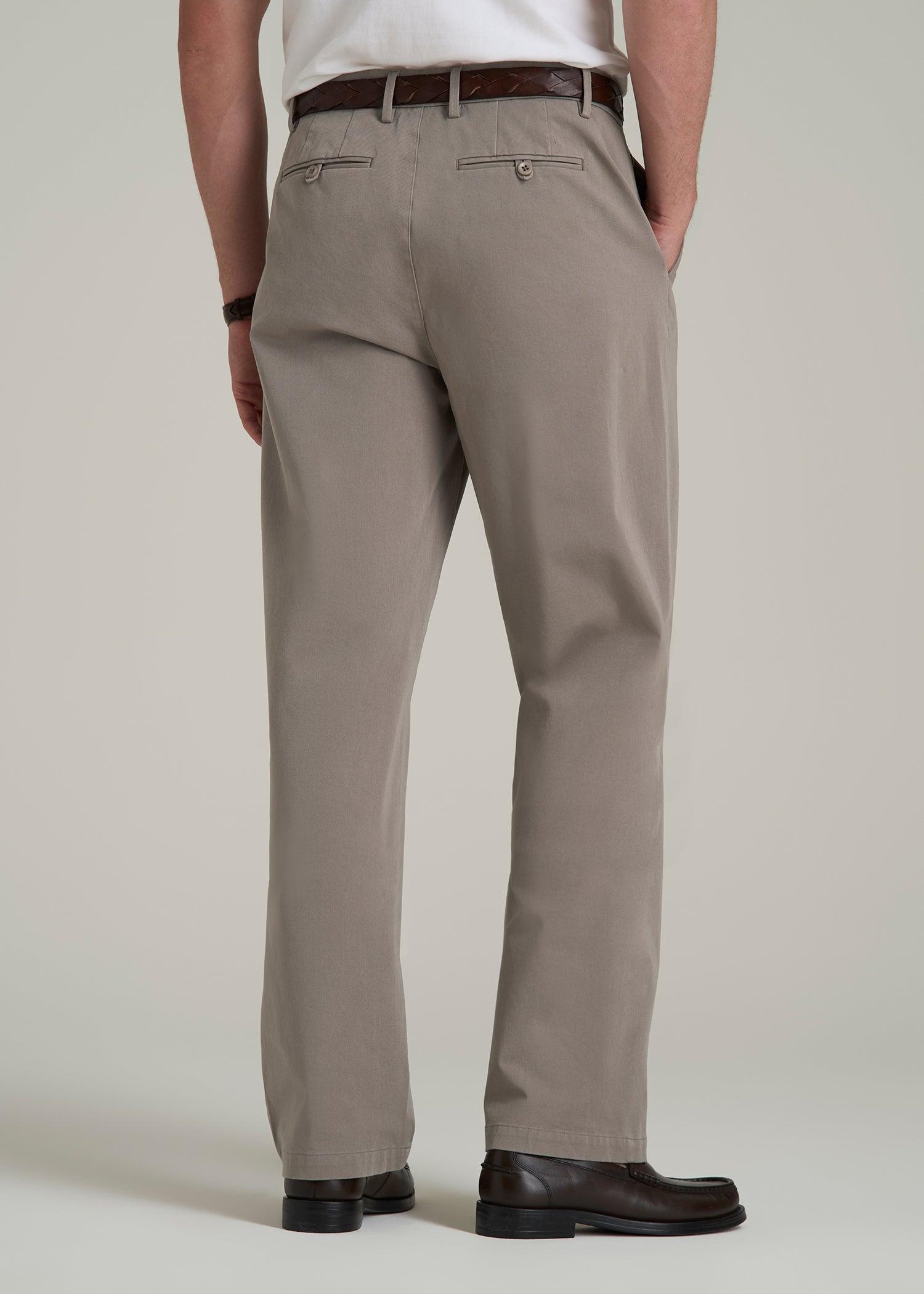 4 Way Stretch Commuter RELAXED Chino Pants for Tall Men in Portobello Product Image