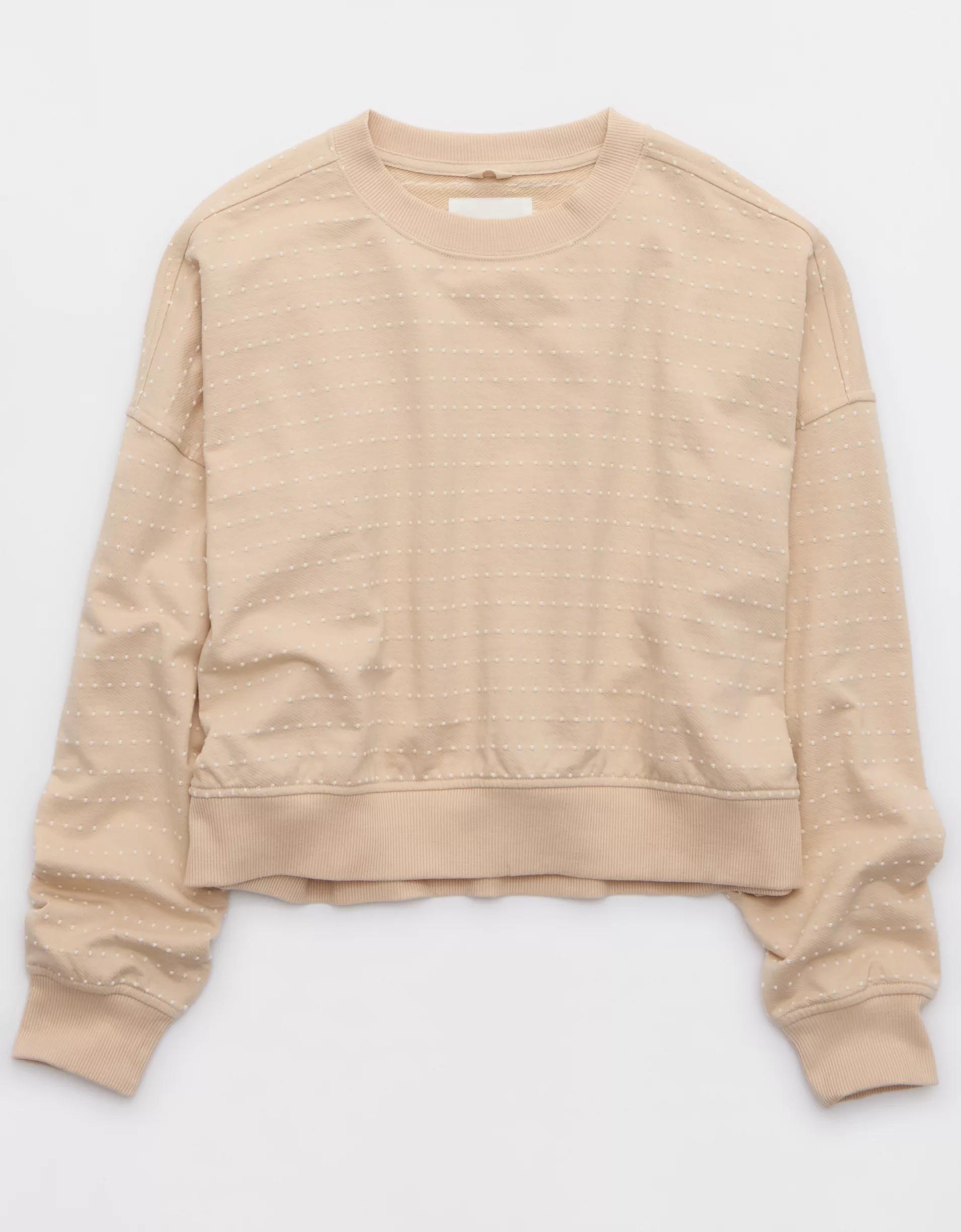 Aerie Take It Easy Crew Sweatshirt Product Image