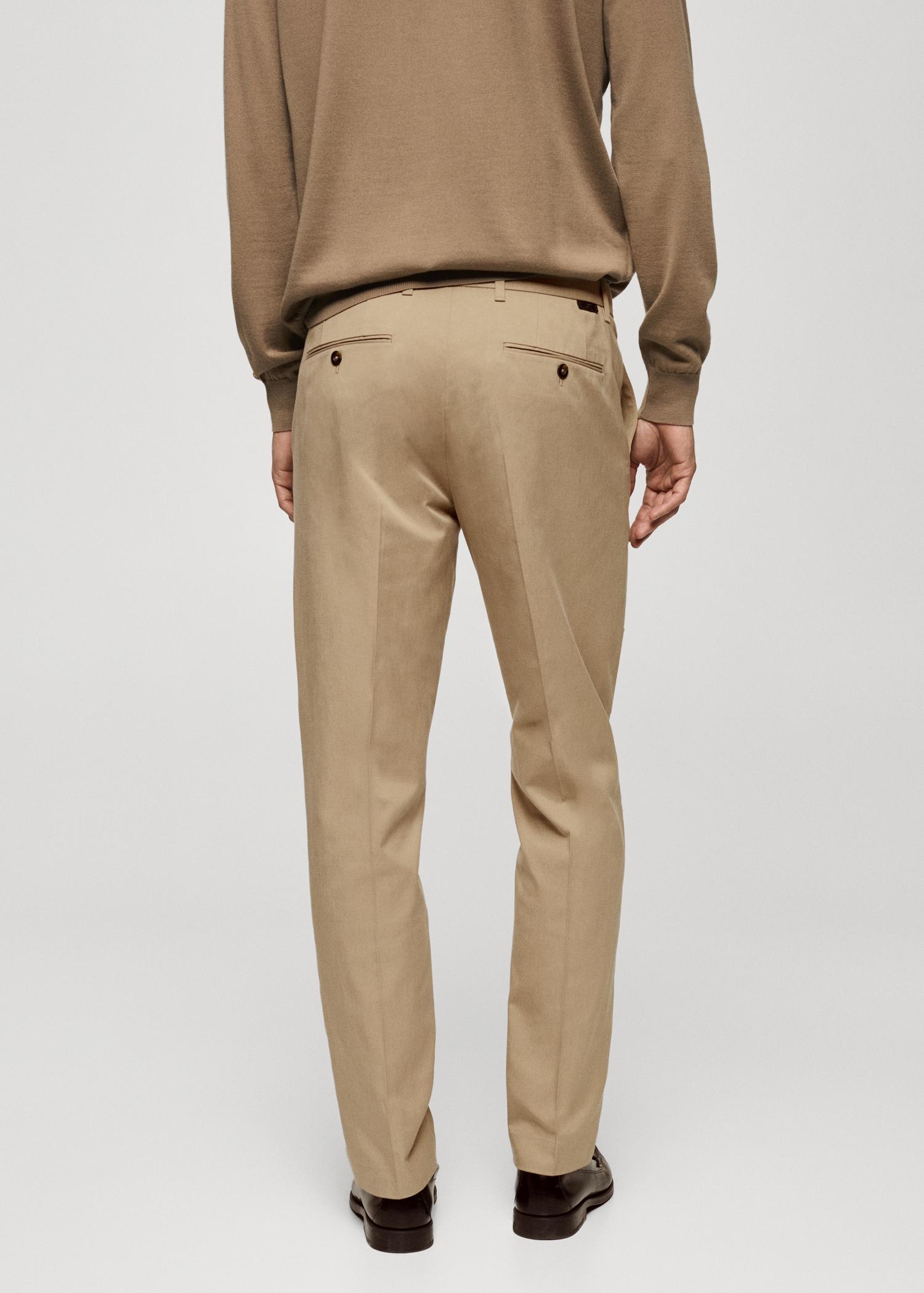 Regular-fit cotton pants - Men | MANGO USA Product Image